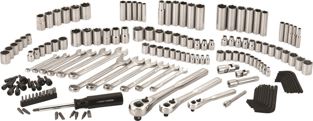 CRAFTSMAN Ensemble d'outils pour mécanicien, acier, 165 morceaux CMMT82332