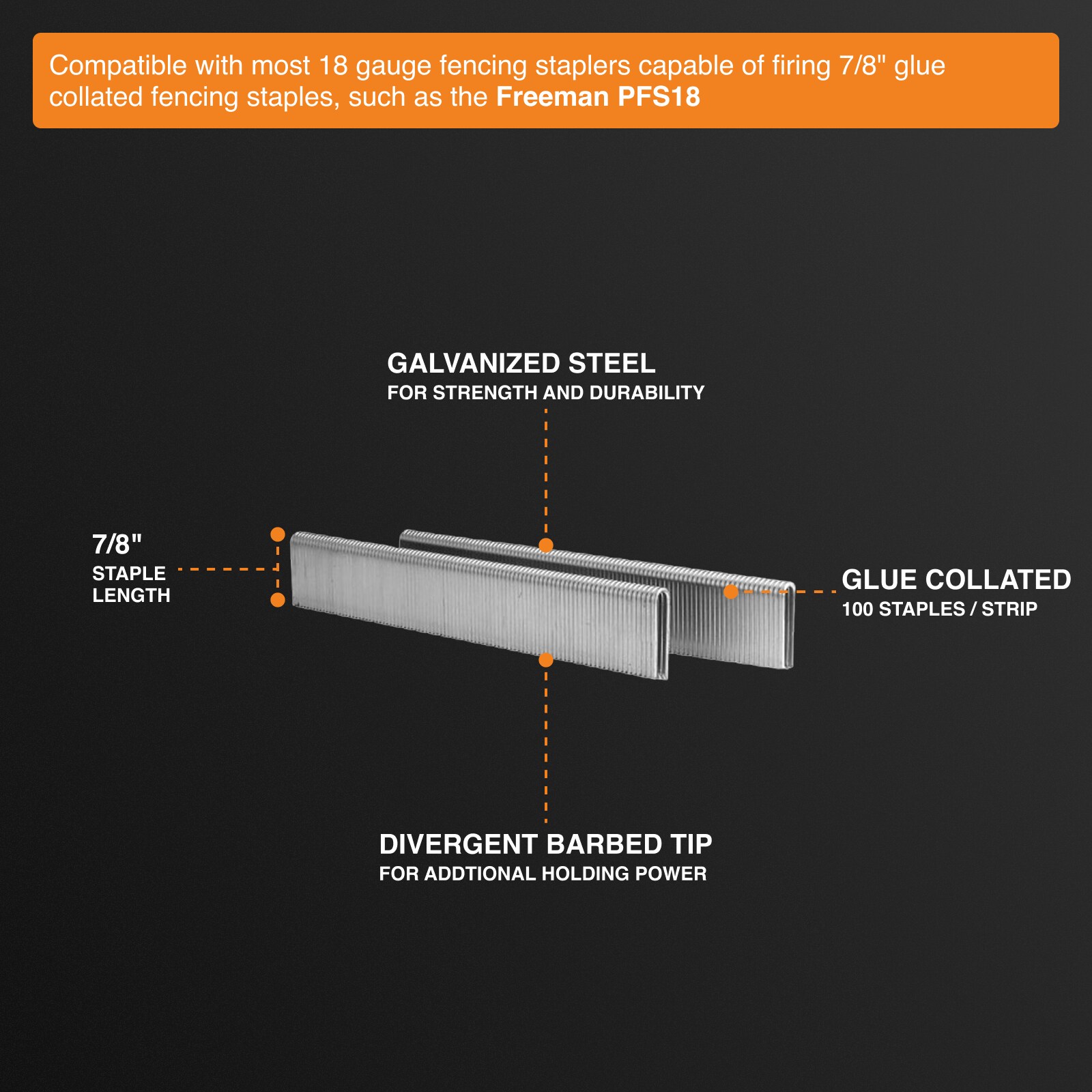 FREEMAN FS18G78 staples - View #2
