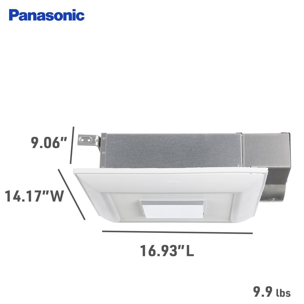 Panasonic WhisperValue 0.4-Sones 100-CFM White Lighted Panasonic WhisperValue 0.4-Sones 100-CFM White Lighted