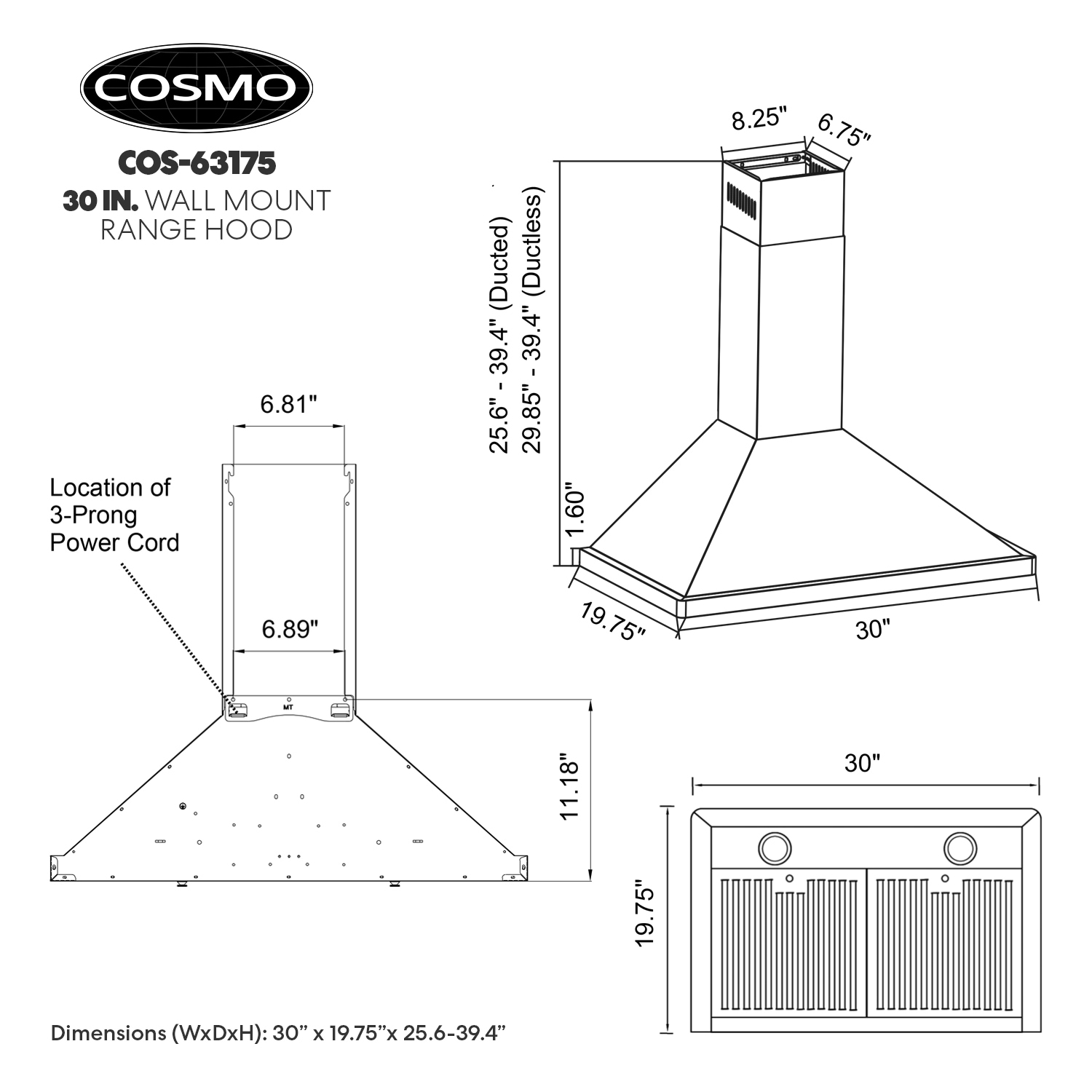 Cosmo COS-63175 Wall-Mounted-Range-Hoods - View #16