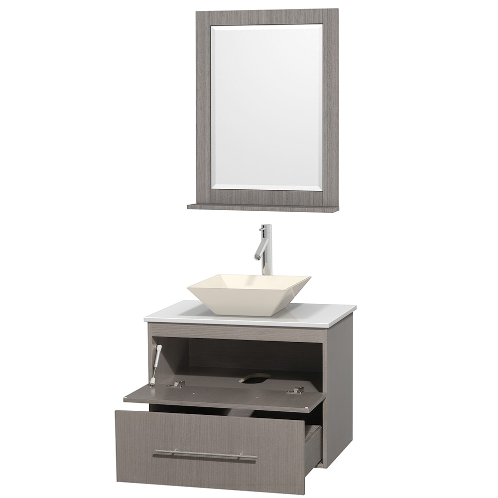 Wyndham Collection WCVW00930SGOWSD2BM24 Bath-Vanity-Combo - View #2