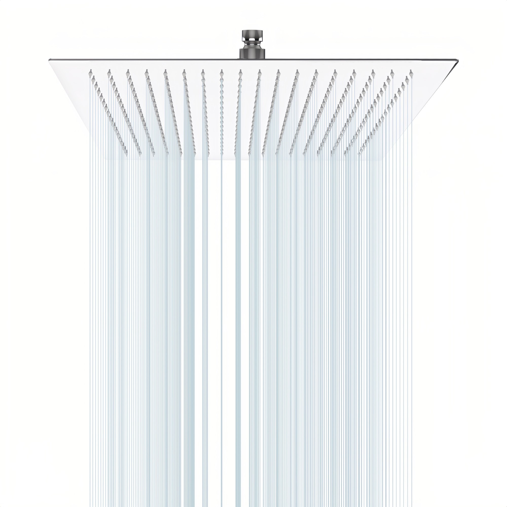 Numhew 16in W 16in L 1 Ultra Thin Chrome Rain Shower Head