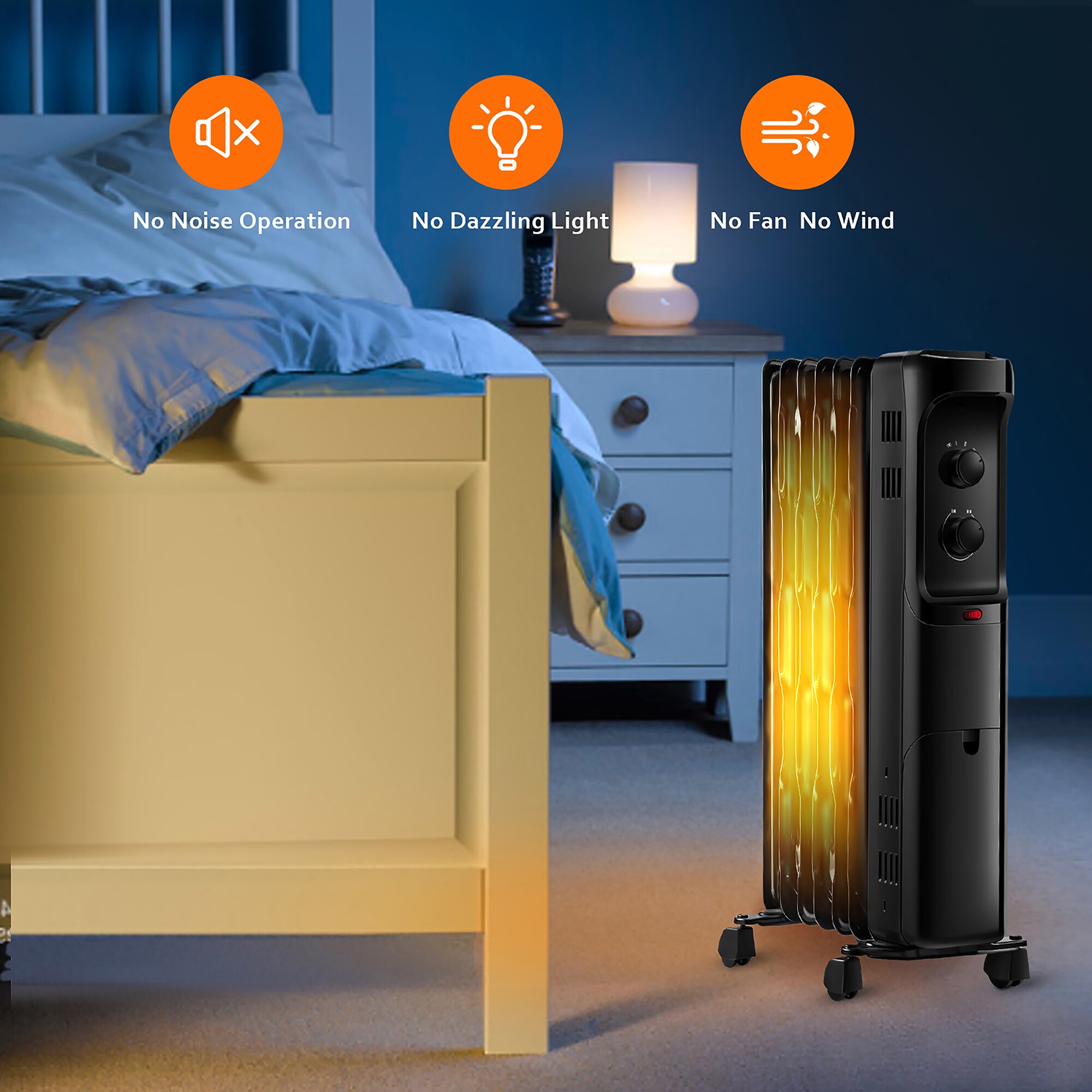 Goplus EP24919US-BK Portable-Electric-Heat - View #4