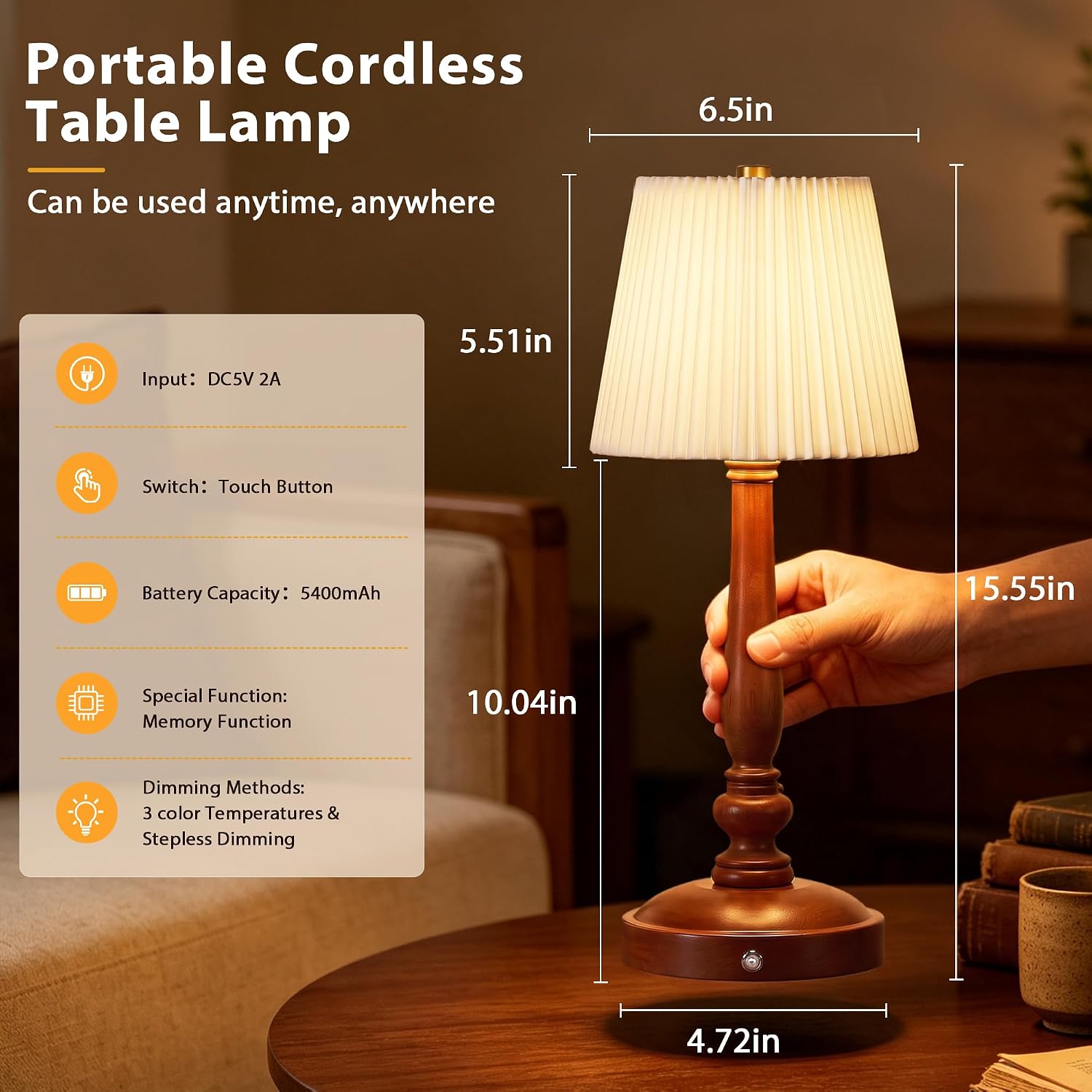 Rottogoon WTLP647AW1 Table-Lamps - View #3