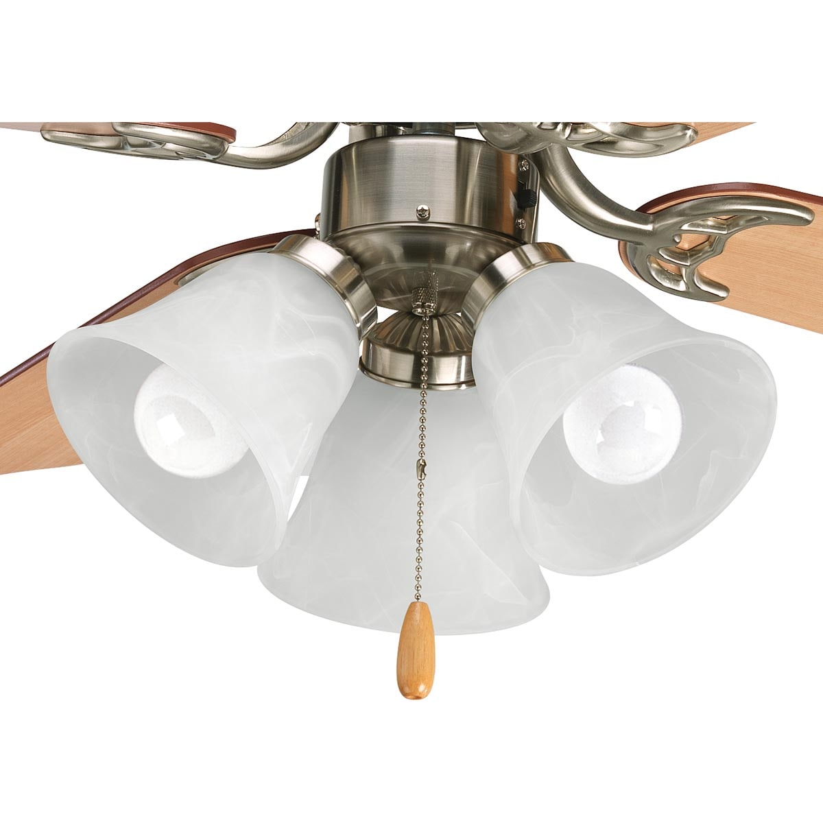 Elite 3-Light Ceiling Fan LED Light Kit Brushed Nickel LK1905 