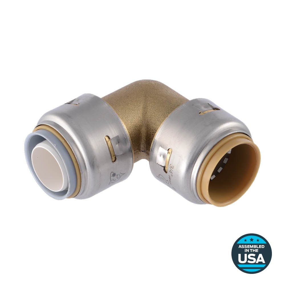 SharkBite UR4256Z Max 3/4-in Push-to-Connect Polybutylene Transition 90-Degree Elbow