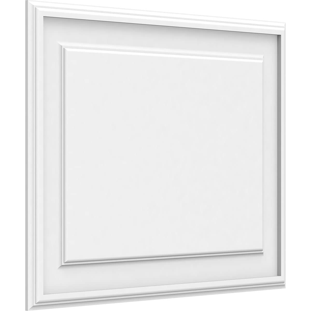 Ekena Millwork WALP26X20X062LEG 26-in x 20-in Smooth Paintable/Stainable White PVC Fretwork Wall Panel (