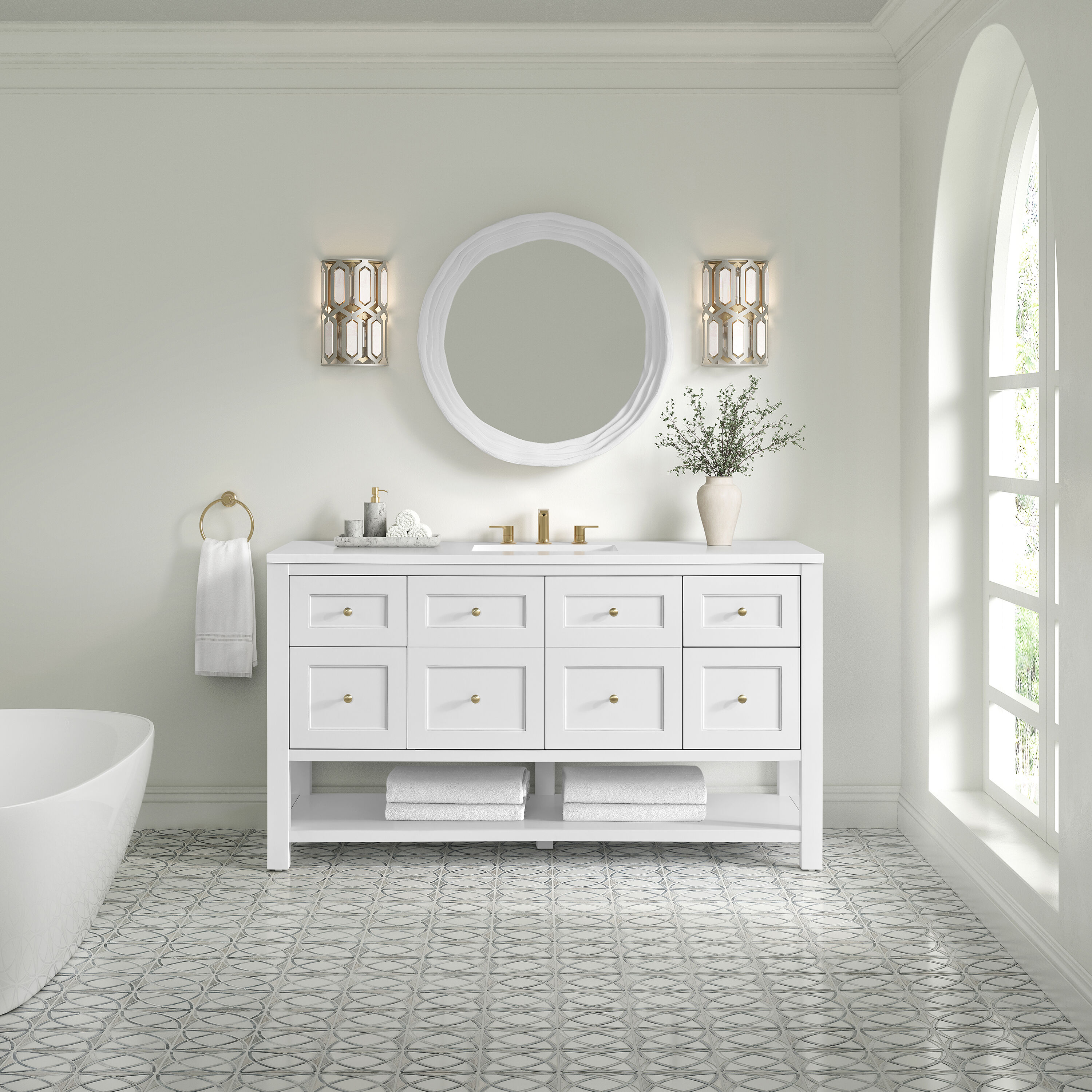 James Martin Vanities 330-V60S-BW-3WZ Bath-Vanity-Combo - View #2