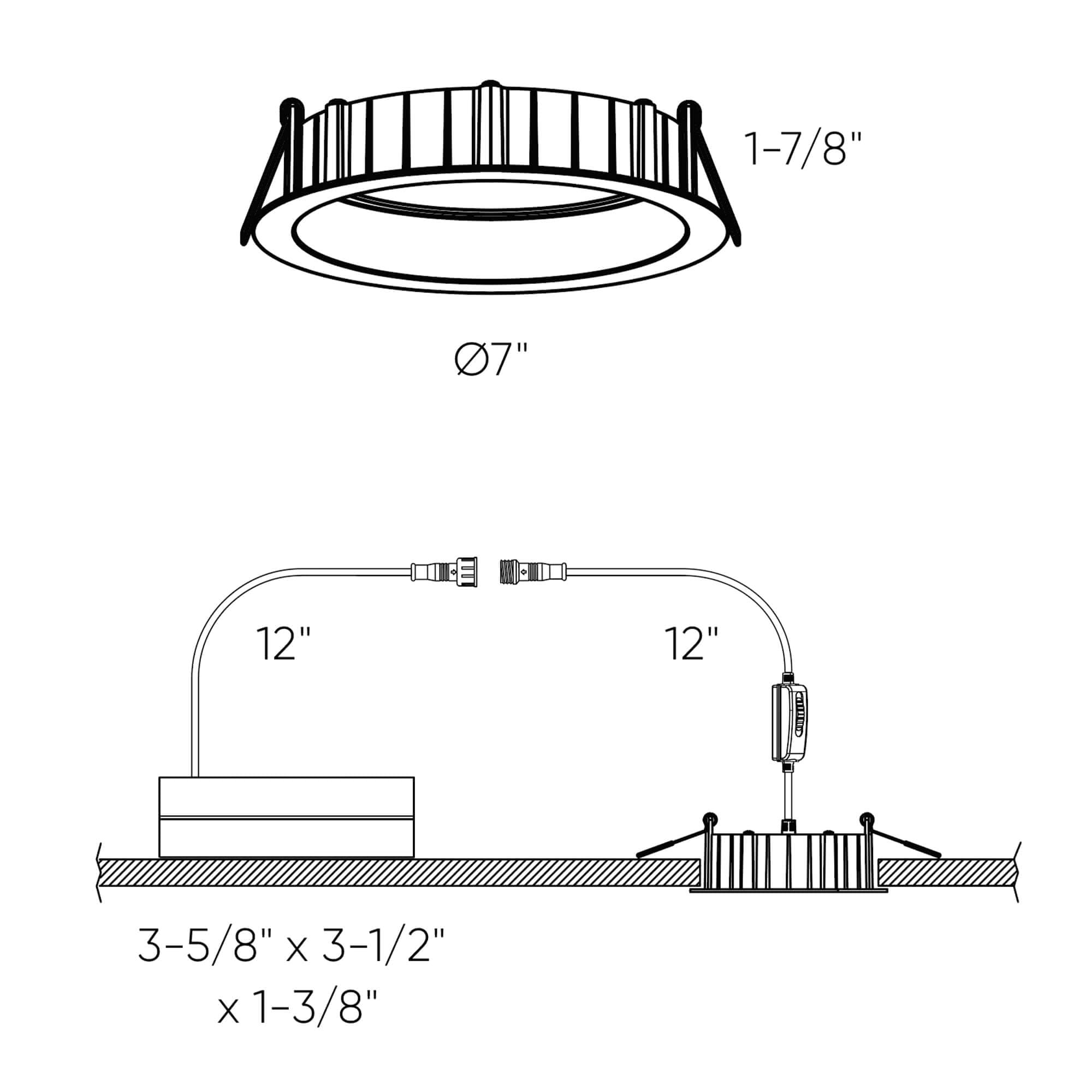 DALS Lighting DRR6-CC-WH Recessed-Kits - View #3