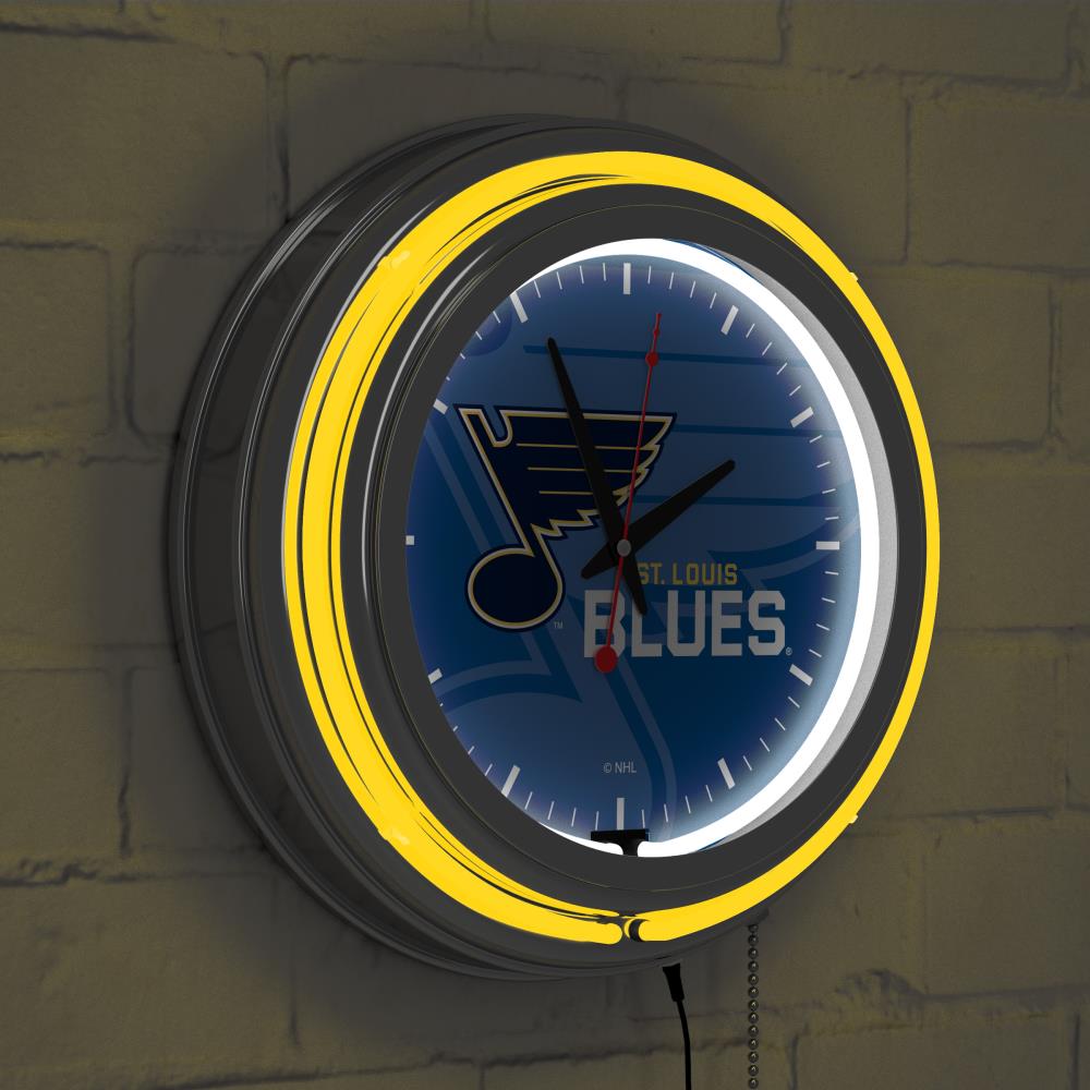 St Louis Blues 14 Neon Clock
