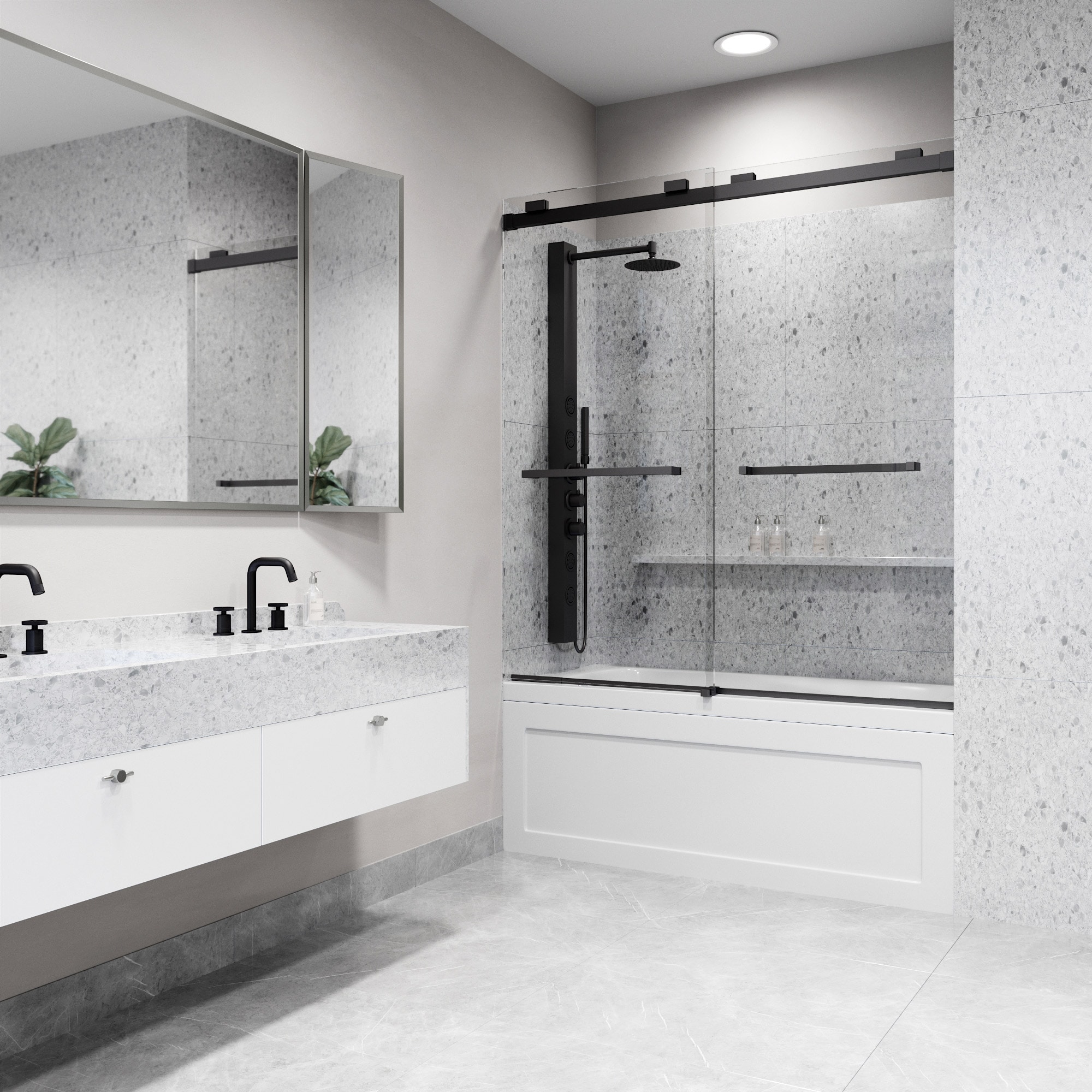VIGO VG6023MBCL6066 Bathtub-Doors - View #8
