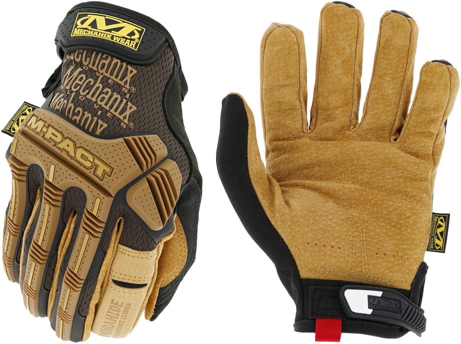 MECHANIX WEAR Medium Brown Leather Gloves, (1-Pair) in the Work
