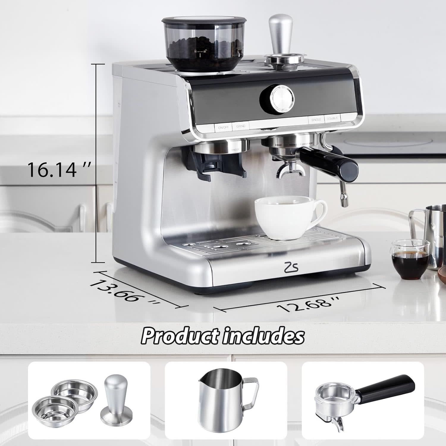 Qeetex LSHQQPHO-11BBJWZH Espresso-Machines - View #6