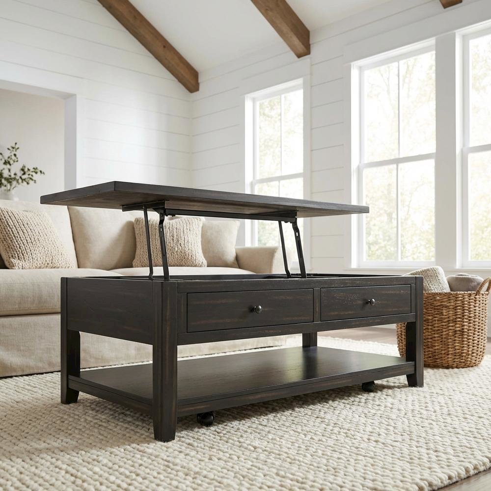 FurniFact BO4035173WHT Coffee-Tables - View #2