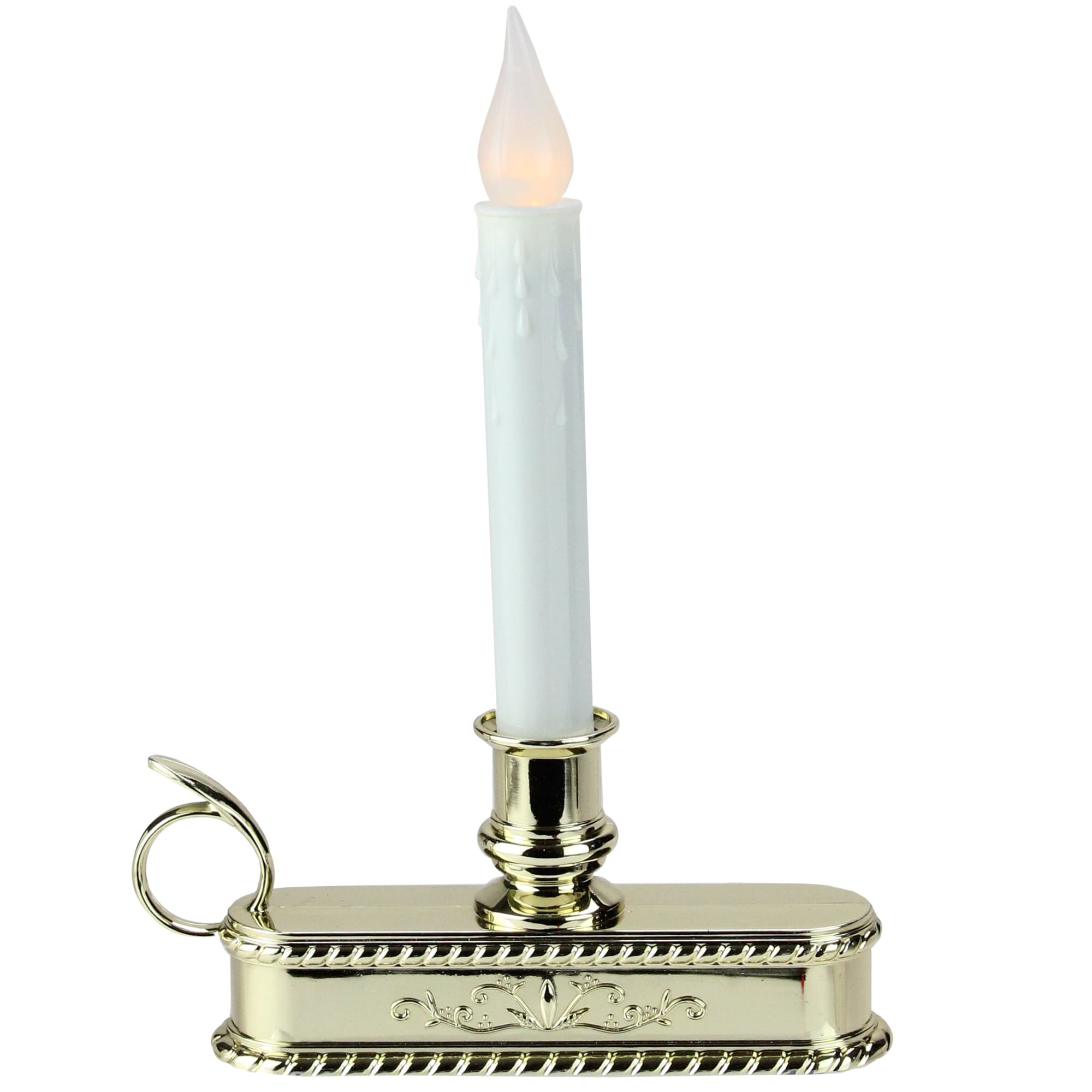 Northlight 32912617 8.5-in Lighted Candle Lamp post Battery-operated Christmas Decor