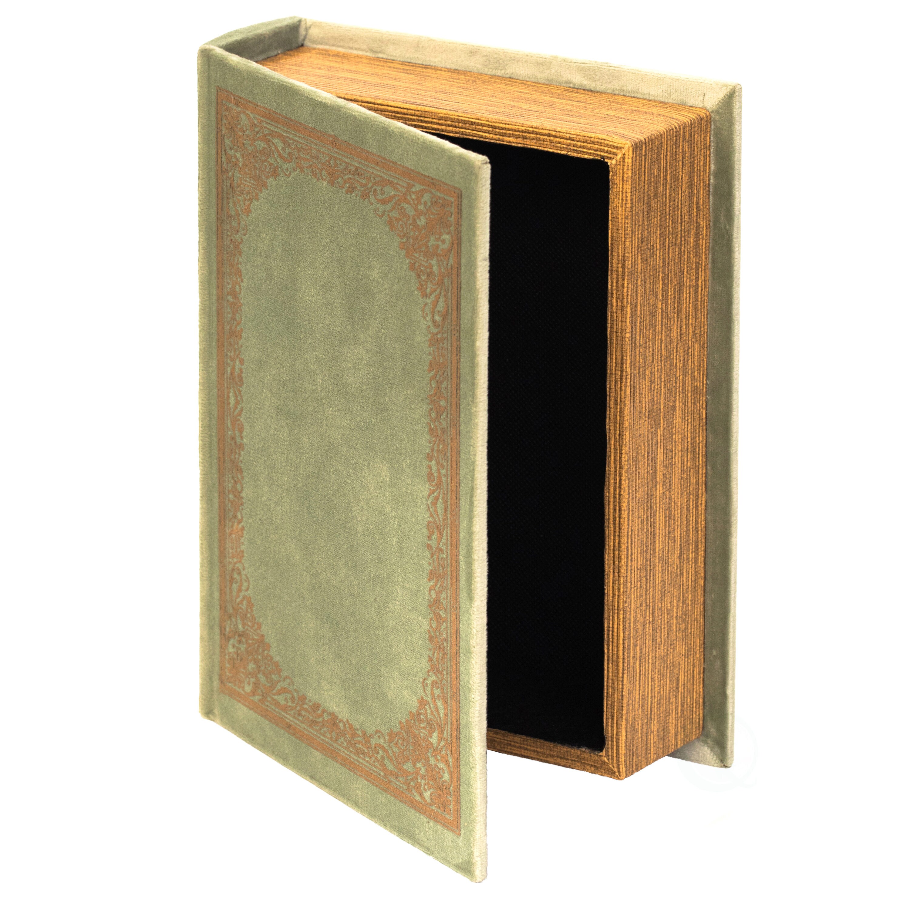 Vintiquewise QI003691.AG 7-in x 9-in 1 -Compartment Green Cardboard Ornament Storage Box