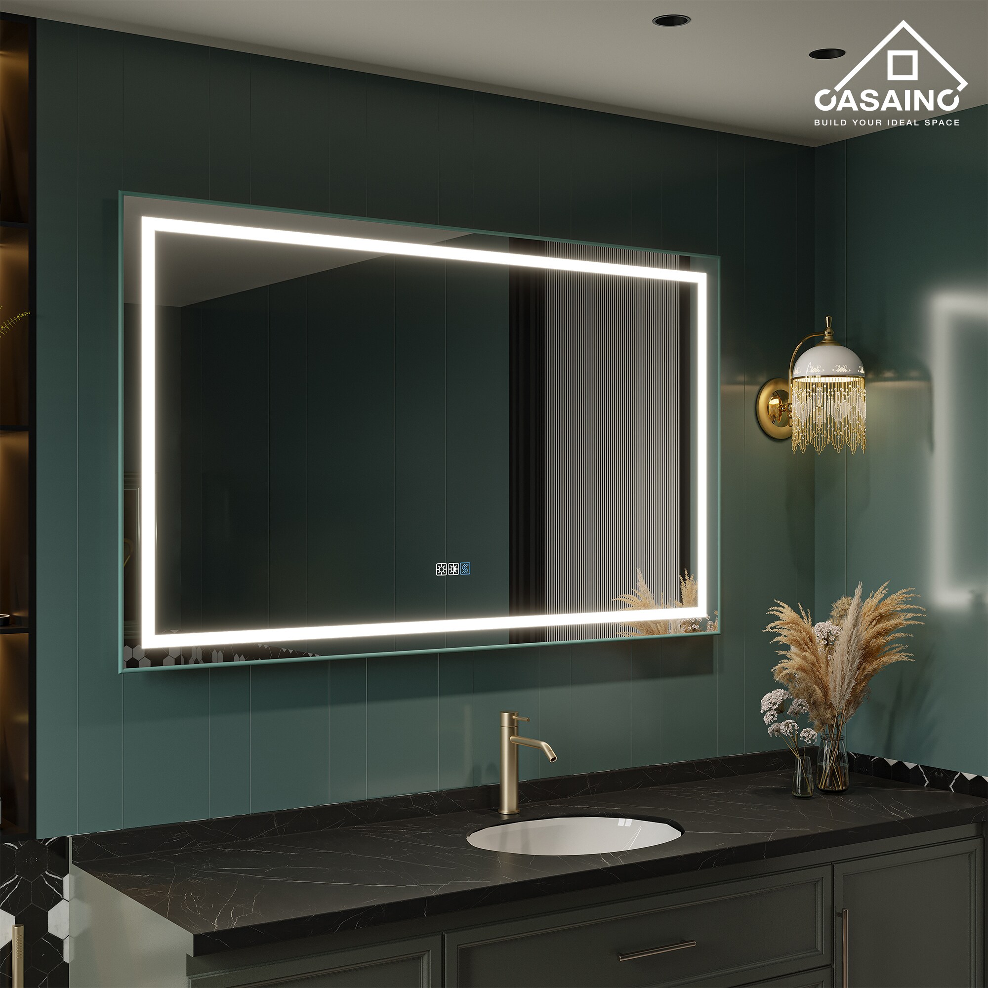 60" x 36" Frameless LED Bathroom Vanity Mirror