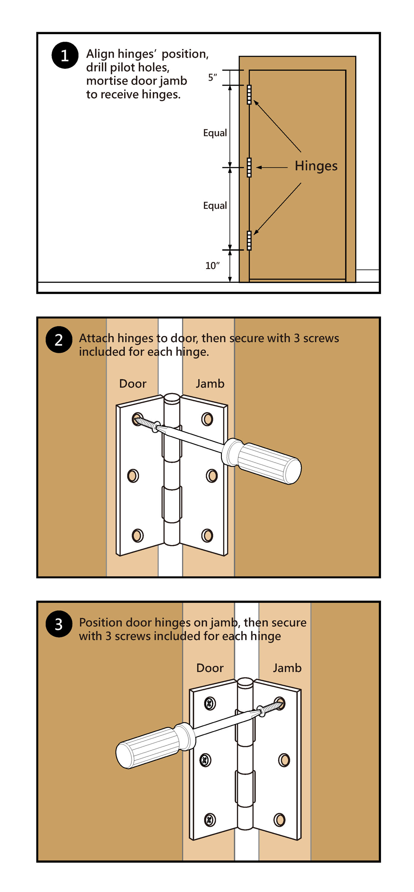 Gatehouse 2-1/2-in H Silver Mortise Interior/Exterior Door Hinge (2 ...