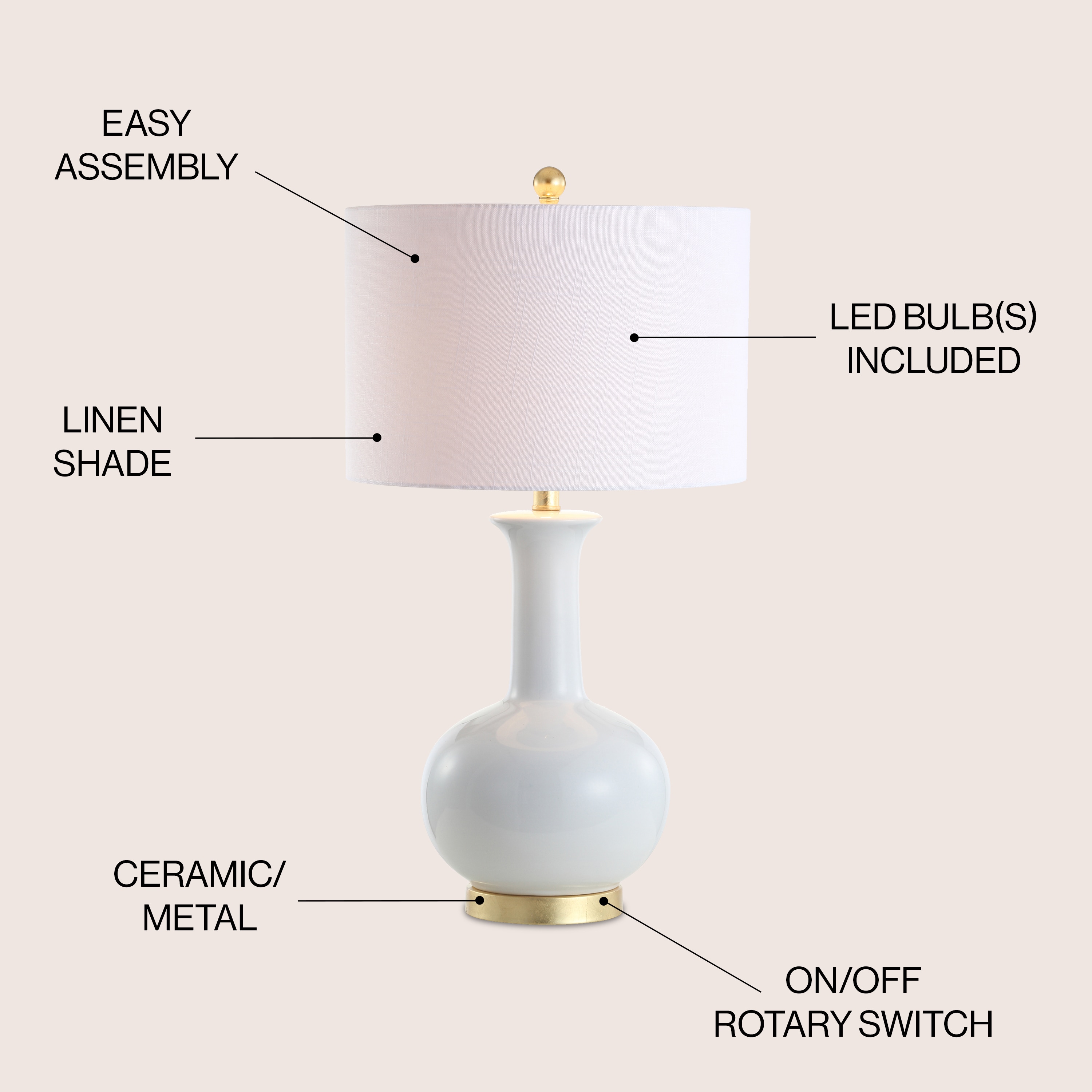 JONATHAN  Y JYL6208A Table-Lamps - View #3