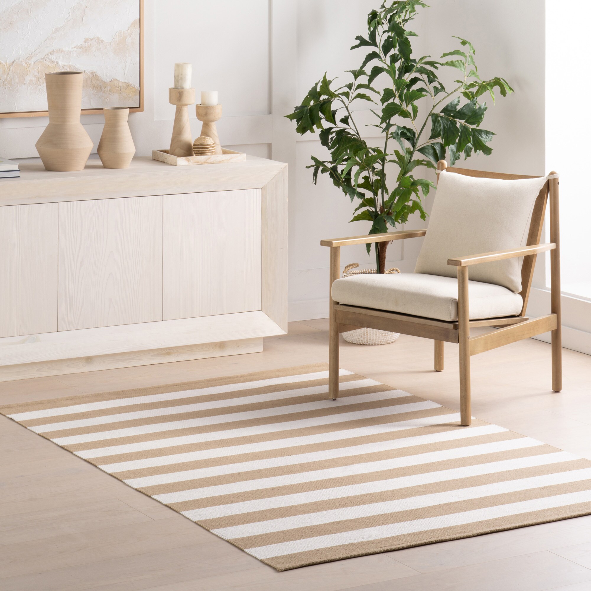 DASH & ALBERT DA2330-258 Banks 2 x 8 Stripe Handwoven Indoor/Outdoor Rug