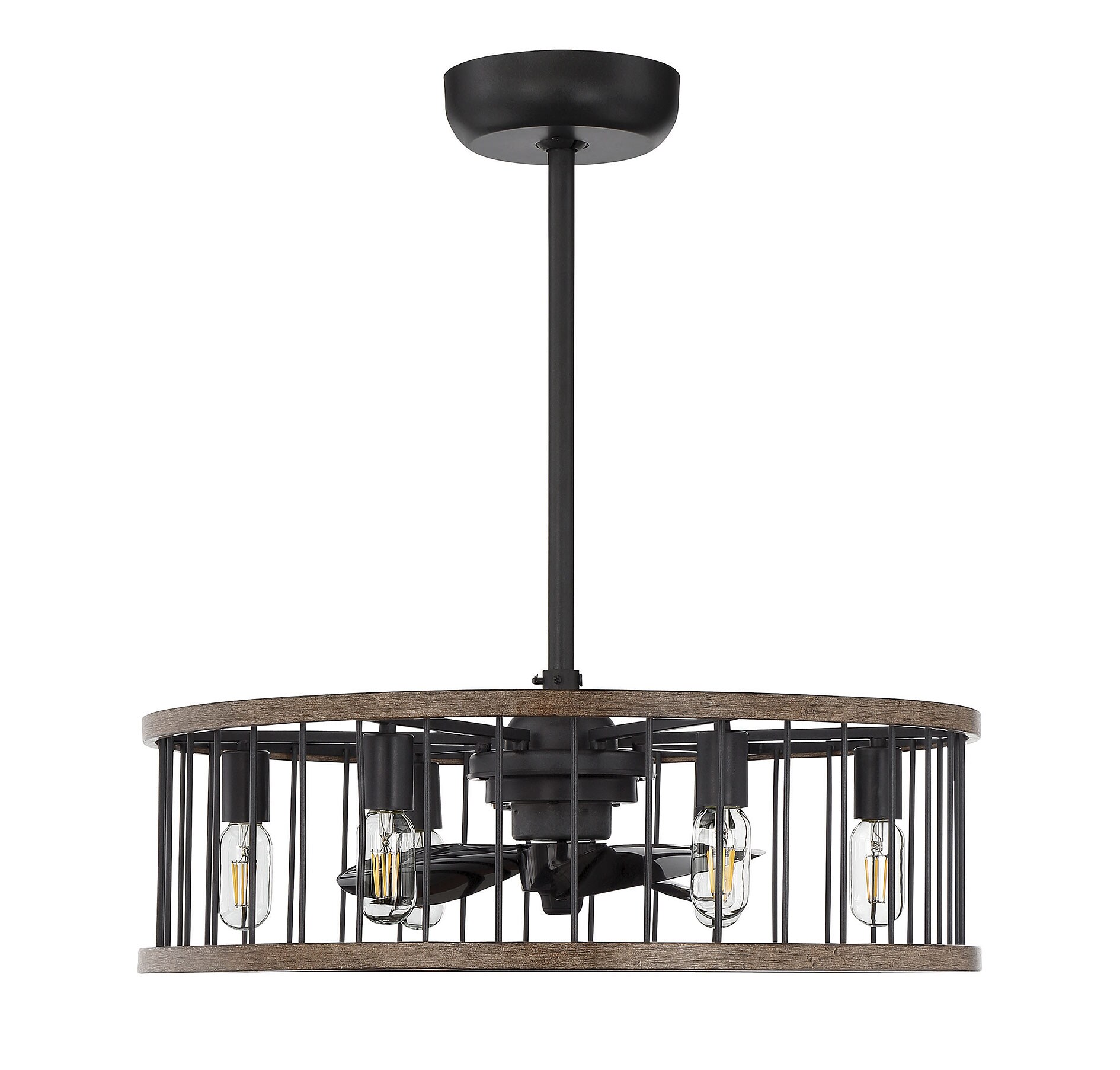 Kona Sapele 6-Light Chandelier Fan with Remote