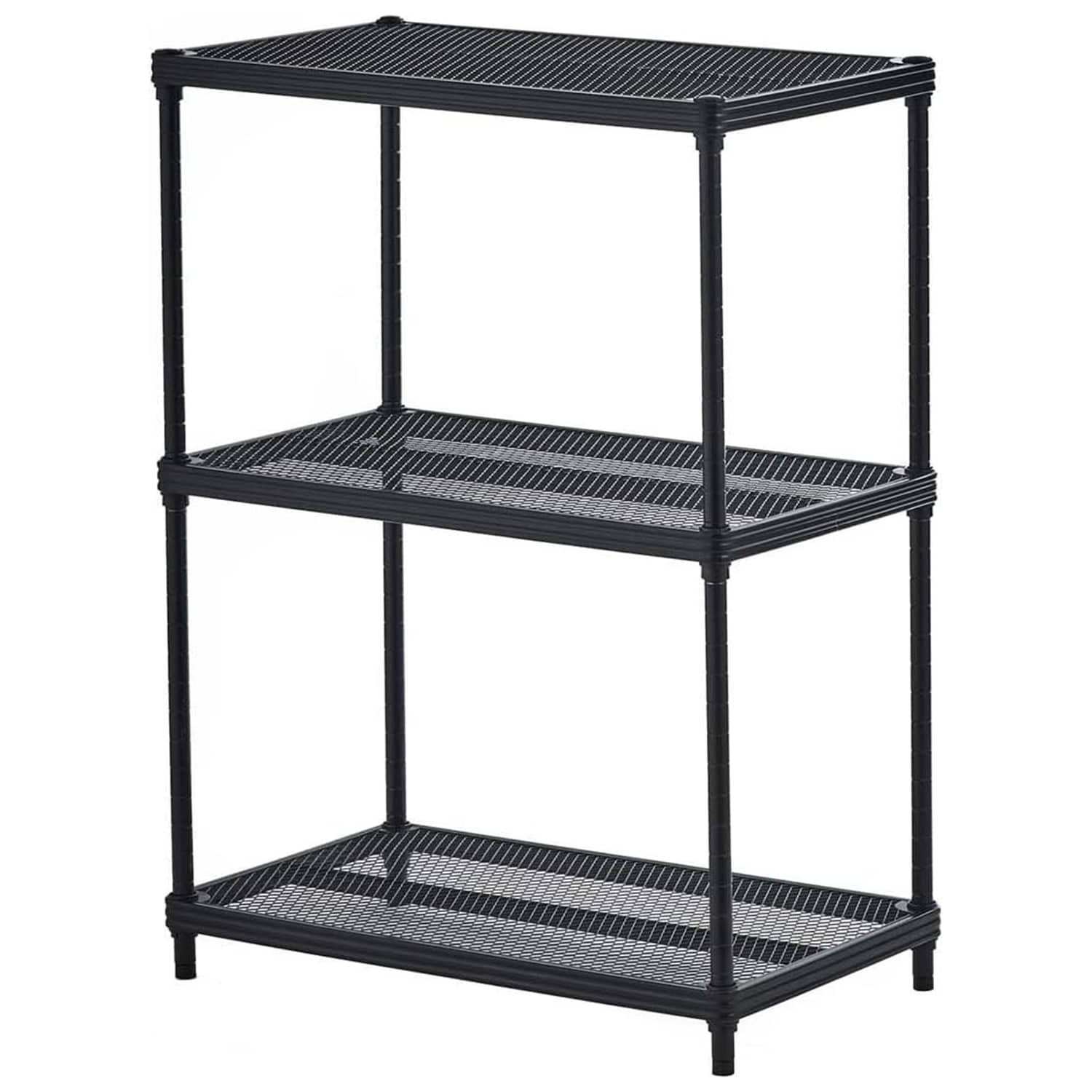Design Ideas 325723 3 -Tier Heavy Duty Black Stainless steel Utility shelving unit ( 13.8-in W x 23.6-in D x 31.5-in H )