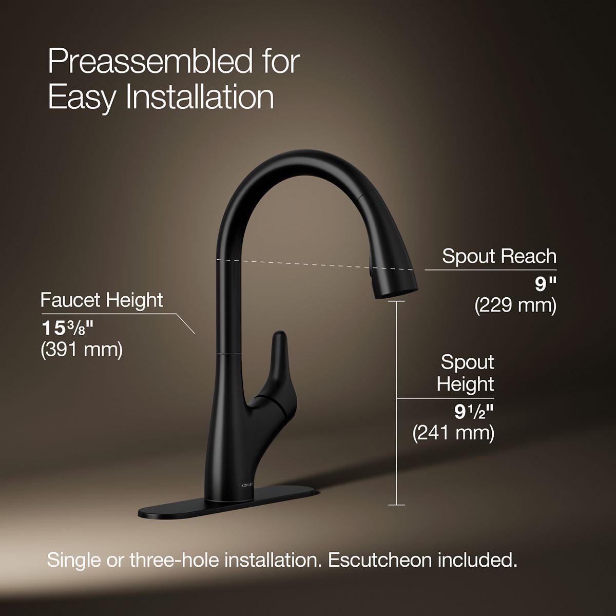 KOHLER 30469-BL Kitchen-Faucets - View #3