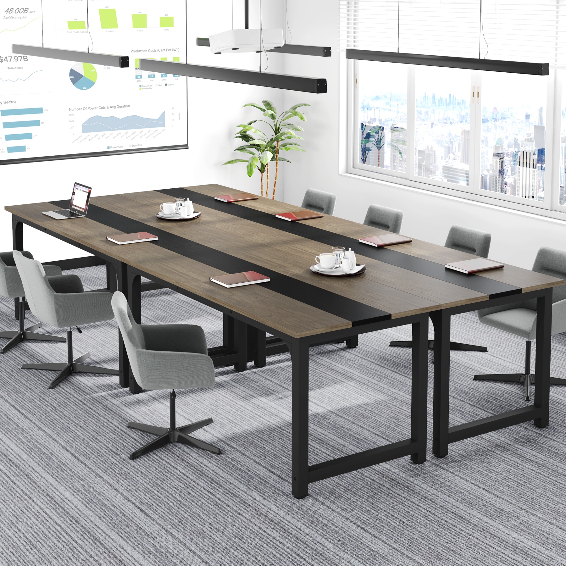 Fnova LWTJ-U0215 Office-Tables - View #12