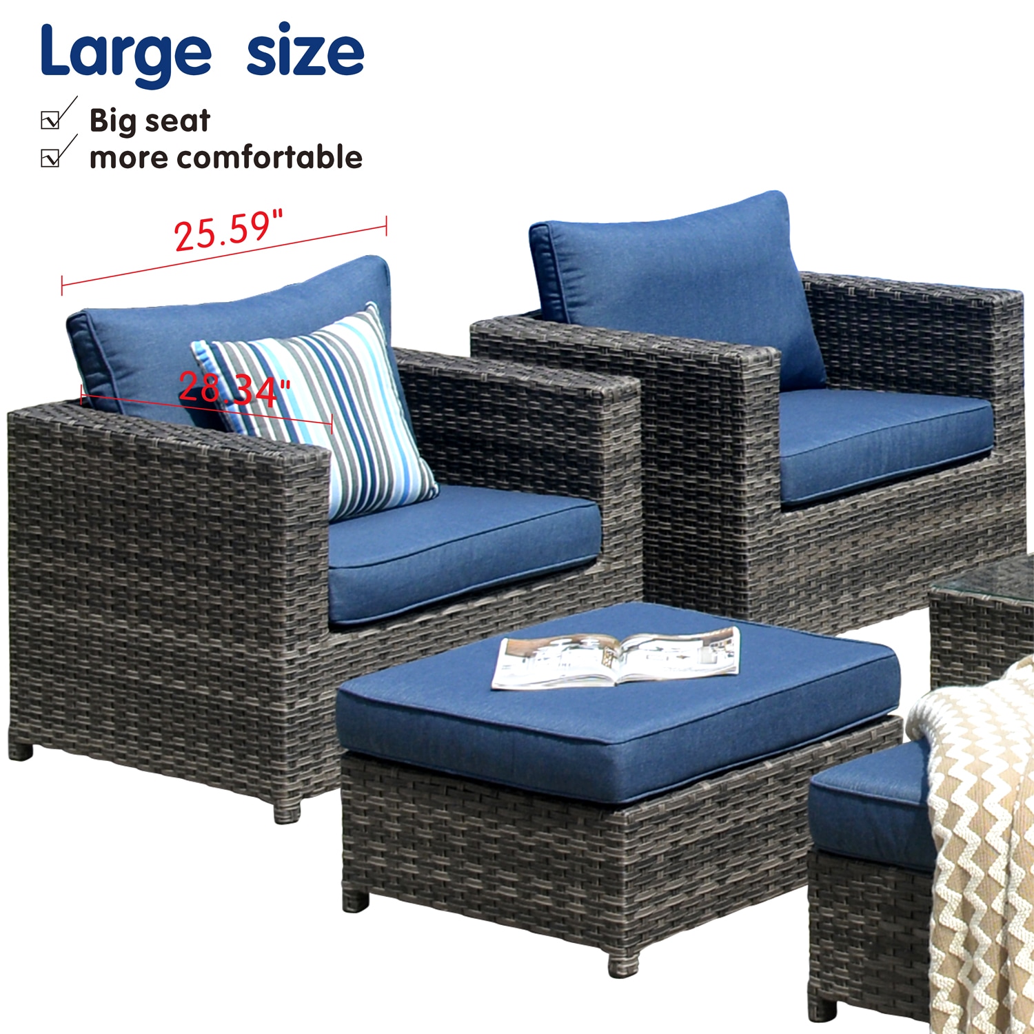 Ovios BLA302 Patio-Conversation-Sets - View #5