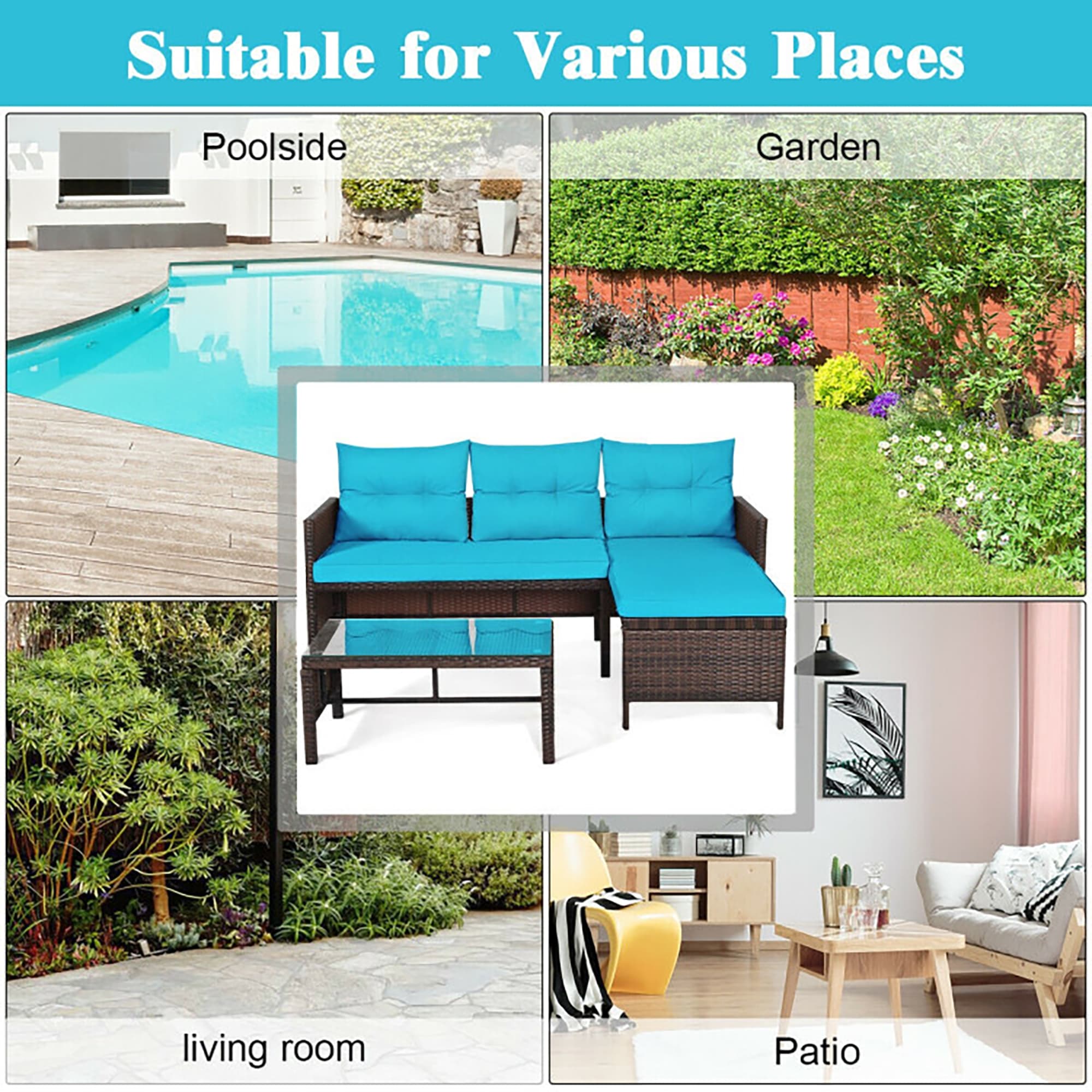 CASAINC WF-HW63870TU-LA Patio-Conversation-Sets - View #6