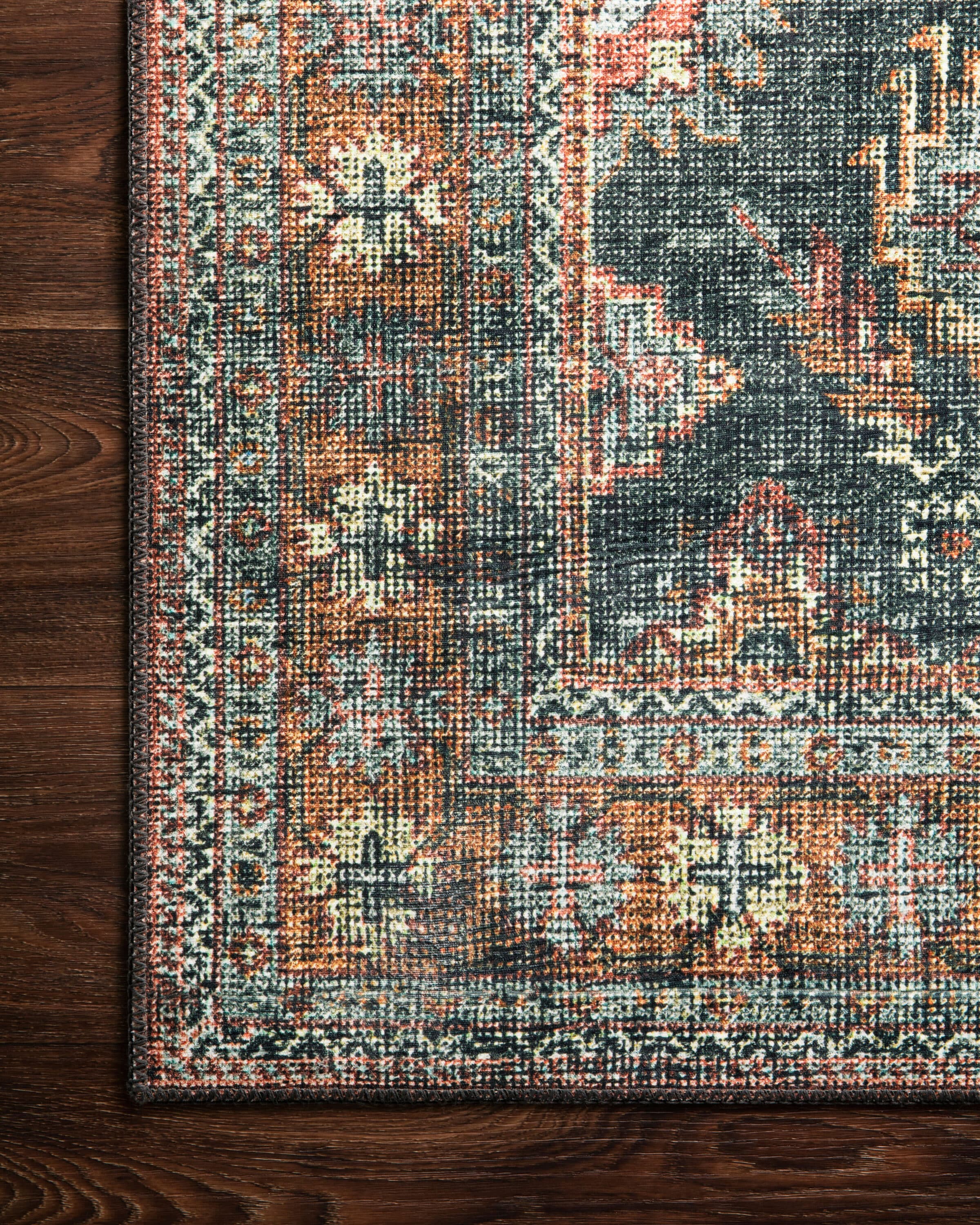 Elysian Blue 90"x114" Hand-Knotted Synthetic Area Rug