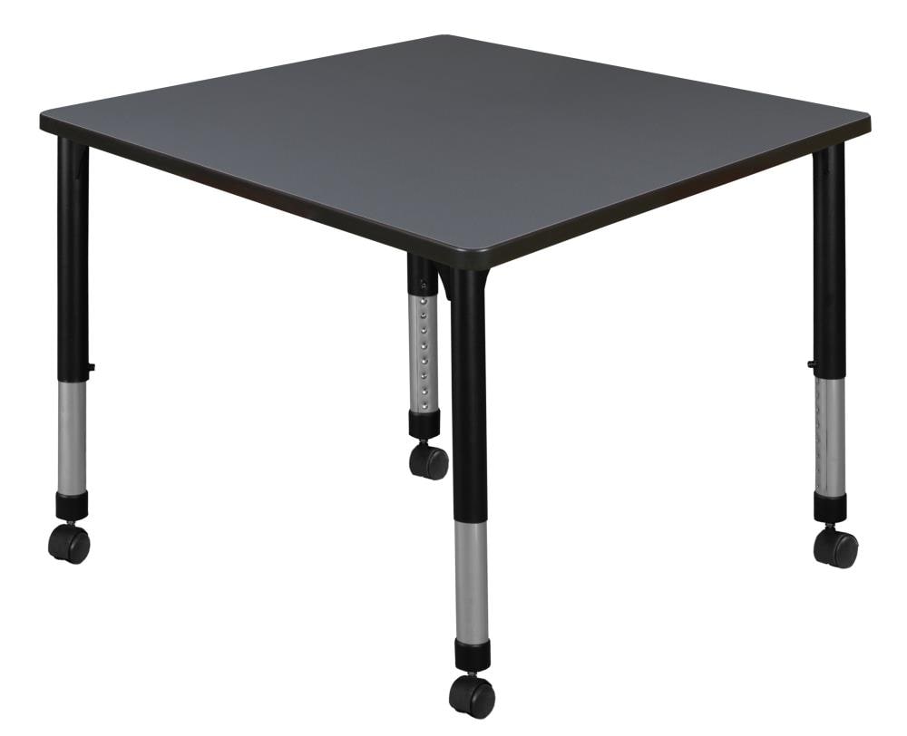 Regency TB4242GYAPCBK Classroom Tables Gray 4-Person Training Table (42-in W x 34-in H)