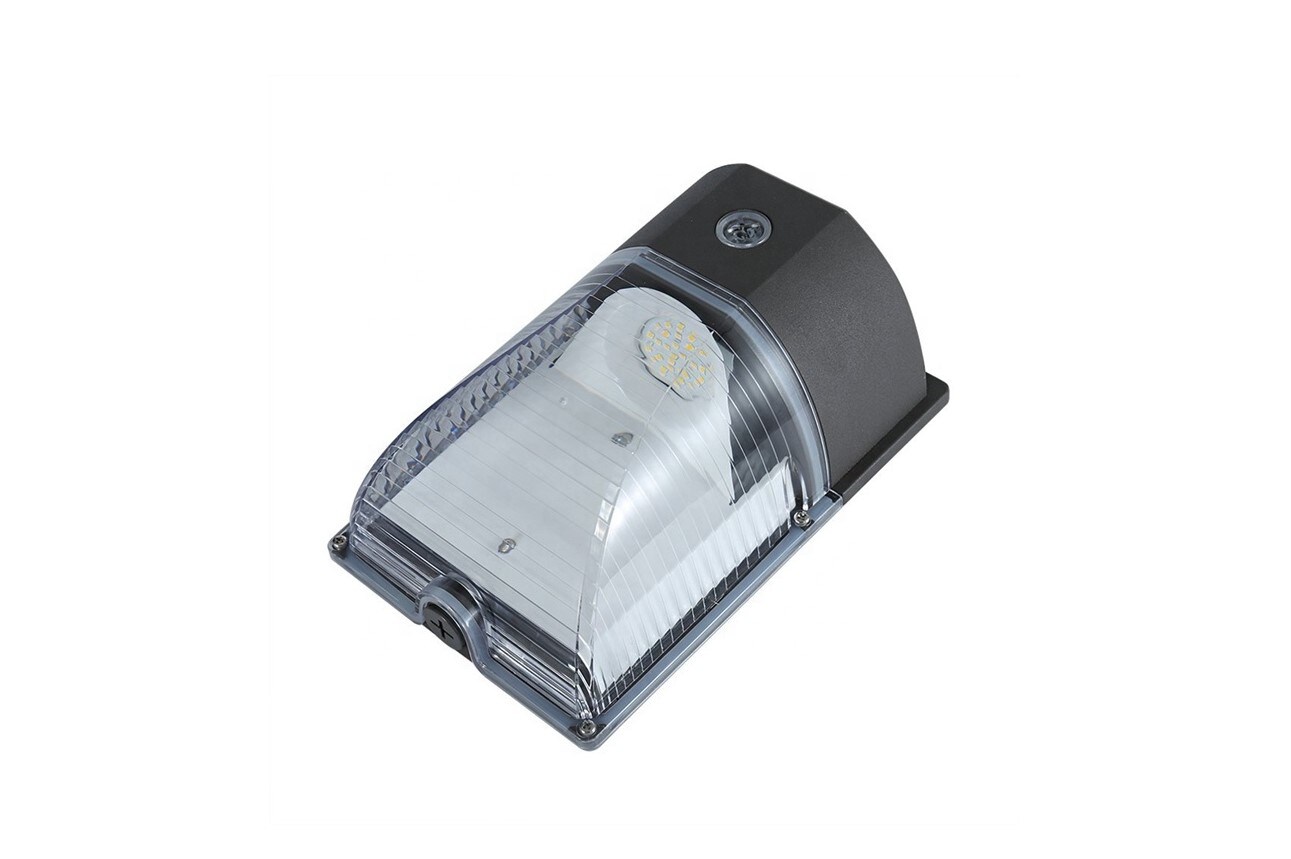Spitzer Black Hardwired LED Outdoor Wall Pack Light 2600-Lumen in 