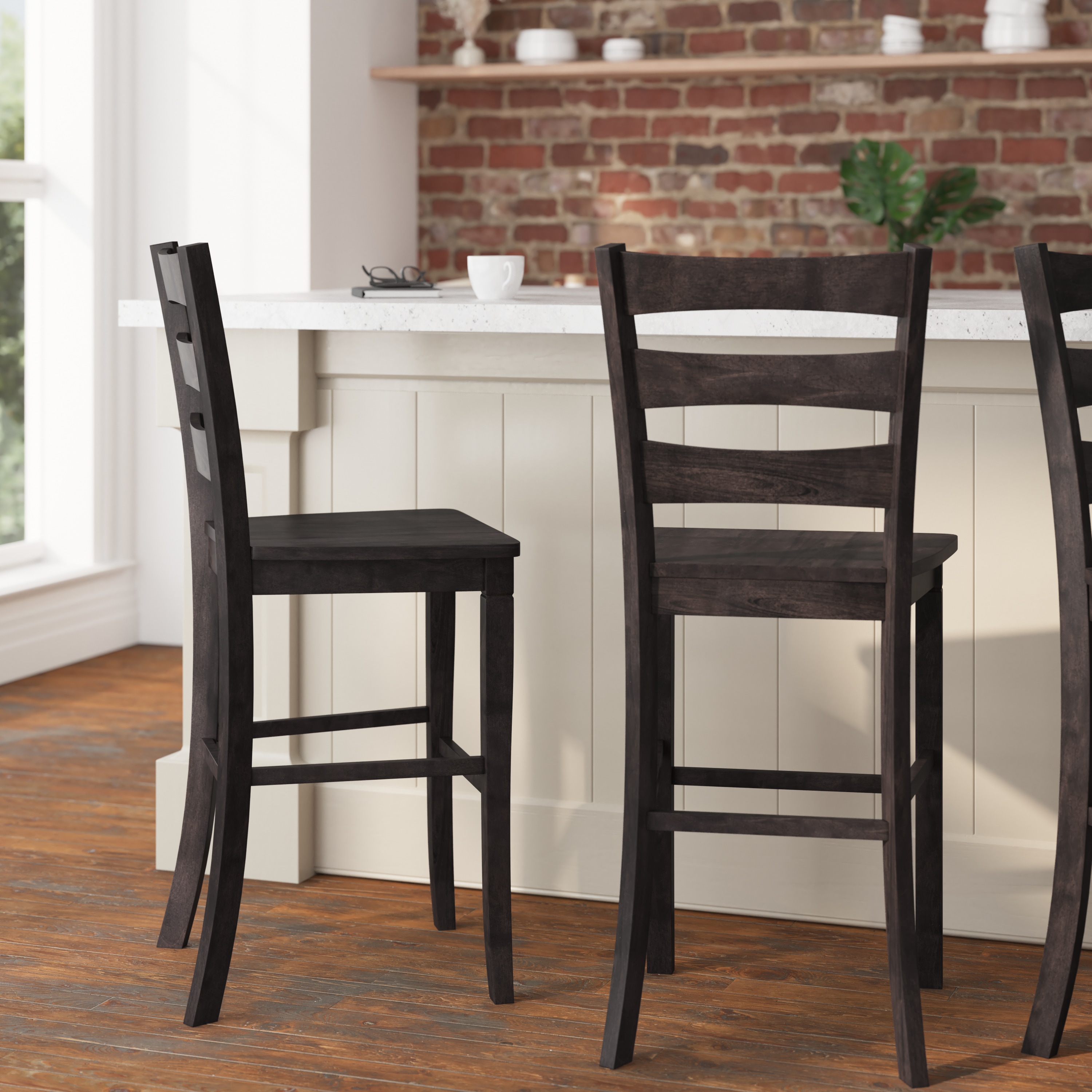 Taylor & Logan Laurel Solid Wood Counter Stool (Set of 2)