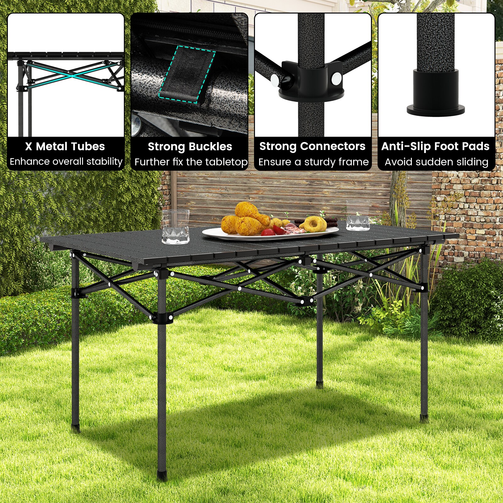 Forclover HYFE-10787CF Picnic-Tables - View #3