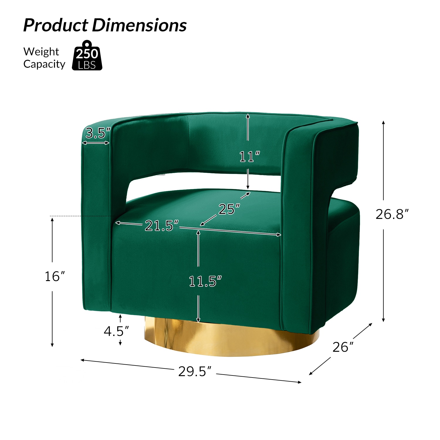 14 Karat Home CHM0141-GREEN chairs - View #10