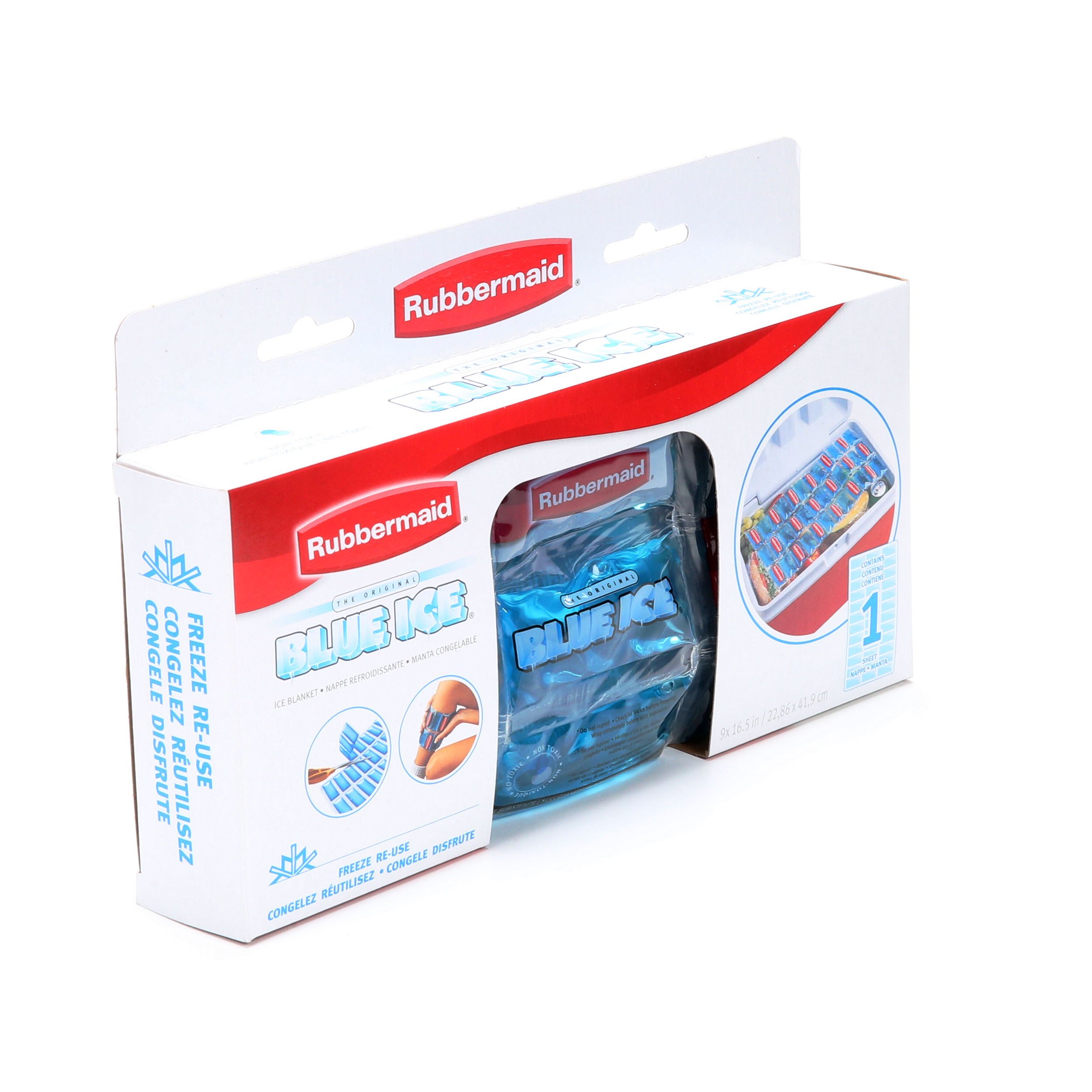 5 units QTY Rubbermaid 1080-16-220 Blue Ice Block Ice Pack Rubbermaid Lot 