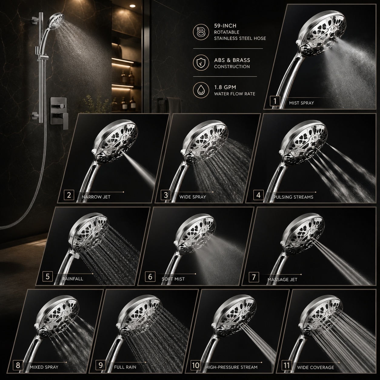 Baginizer BAGINIZER001304 Fixed-Showerhead - View #3