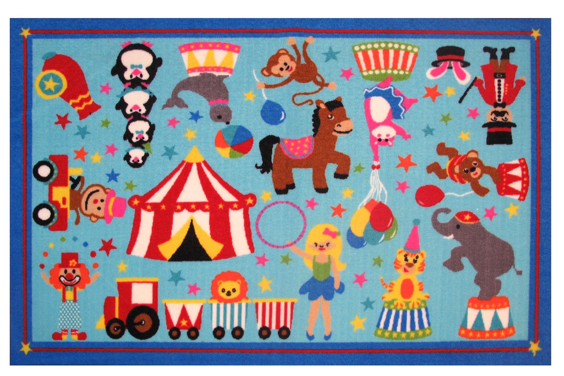 Fun Rugs FT-17 3958 Fun Time 3 X 4 (ft) Multi-color Indoor Area Rug