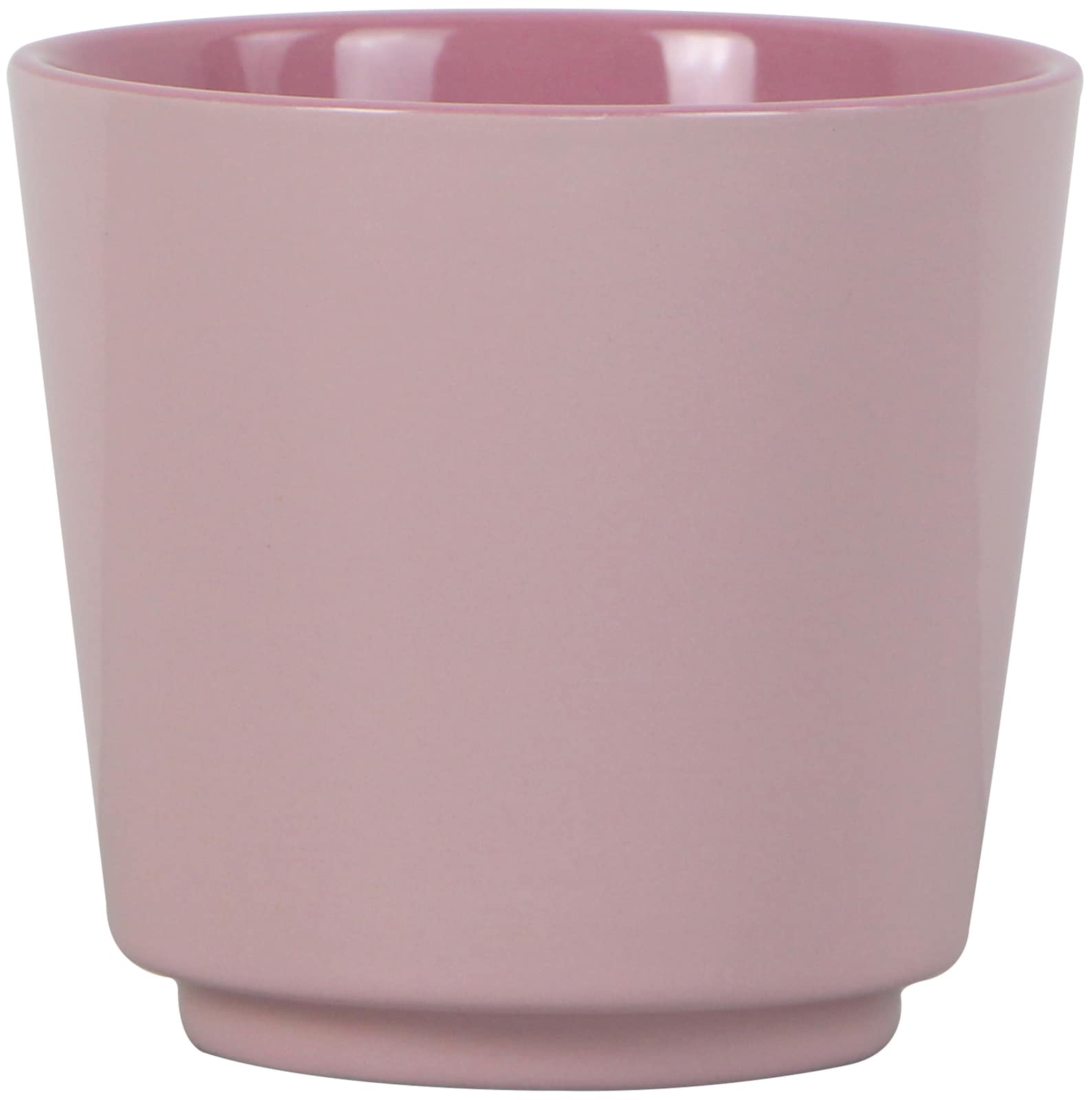 allen + roth 4.13-in W x 3.74-in H Pink Ceramic Indoor Planter in the Pots  & Planters department at