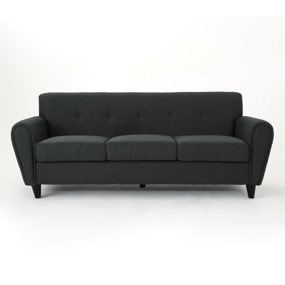 Best Selling Home Decor 303962 Emilia 78.5-in Modern Dark grey 3 -seater Sofa