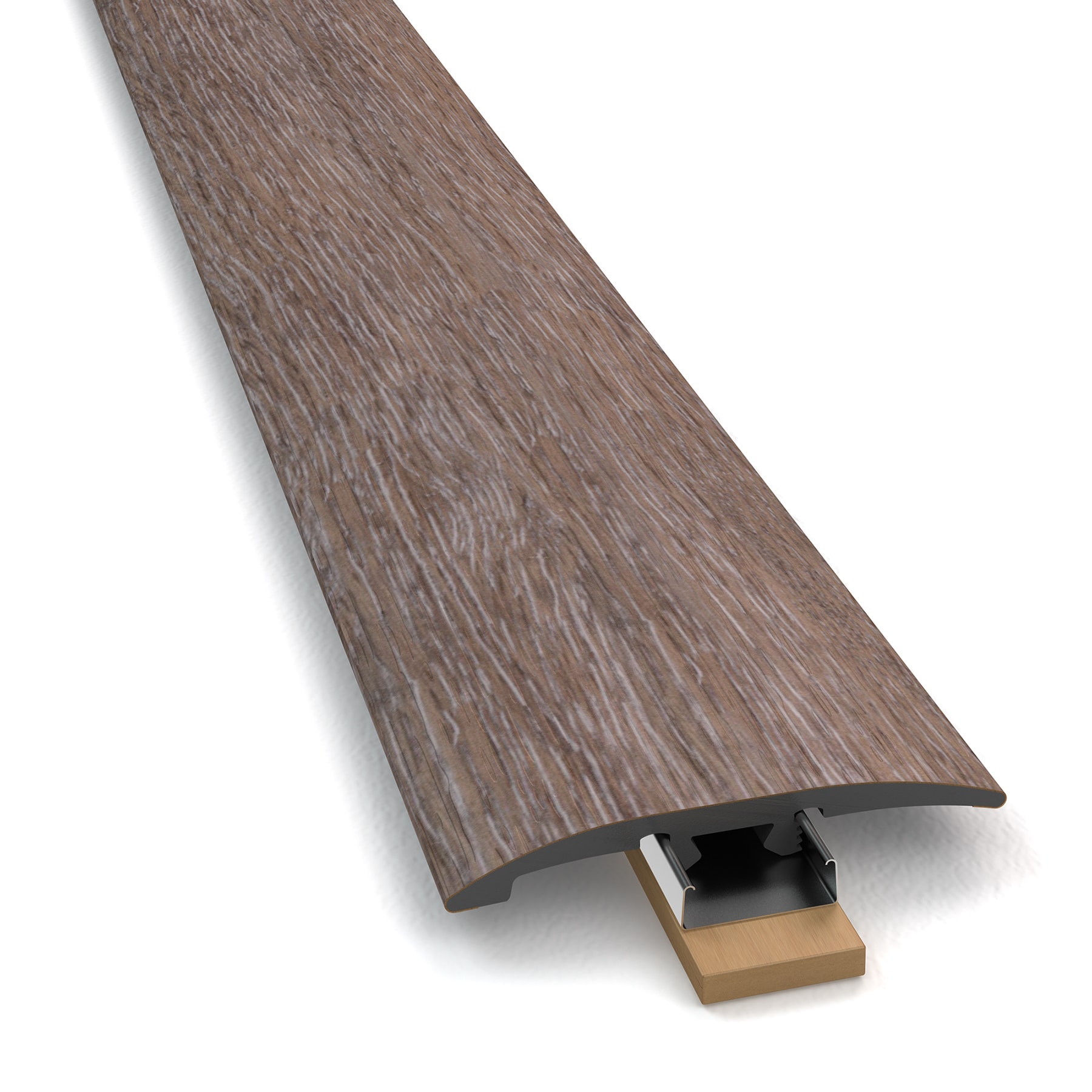 STAINMASTER LSMVT3N102 Washed Oak Dove 3-1 0.37-in T x 2-in W x 94-in L Vinyl T-moulding