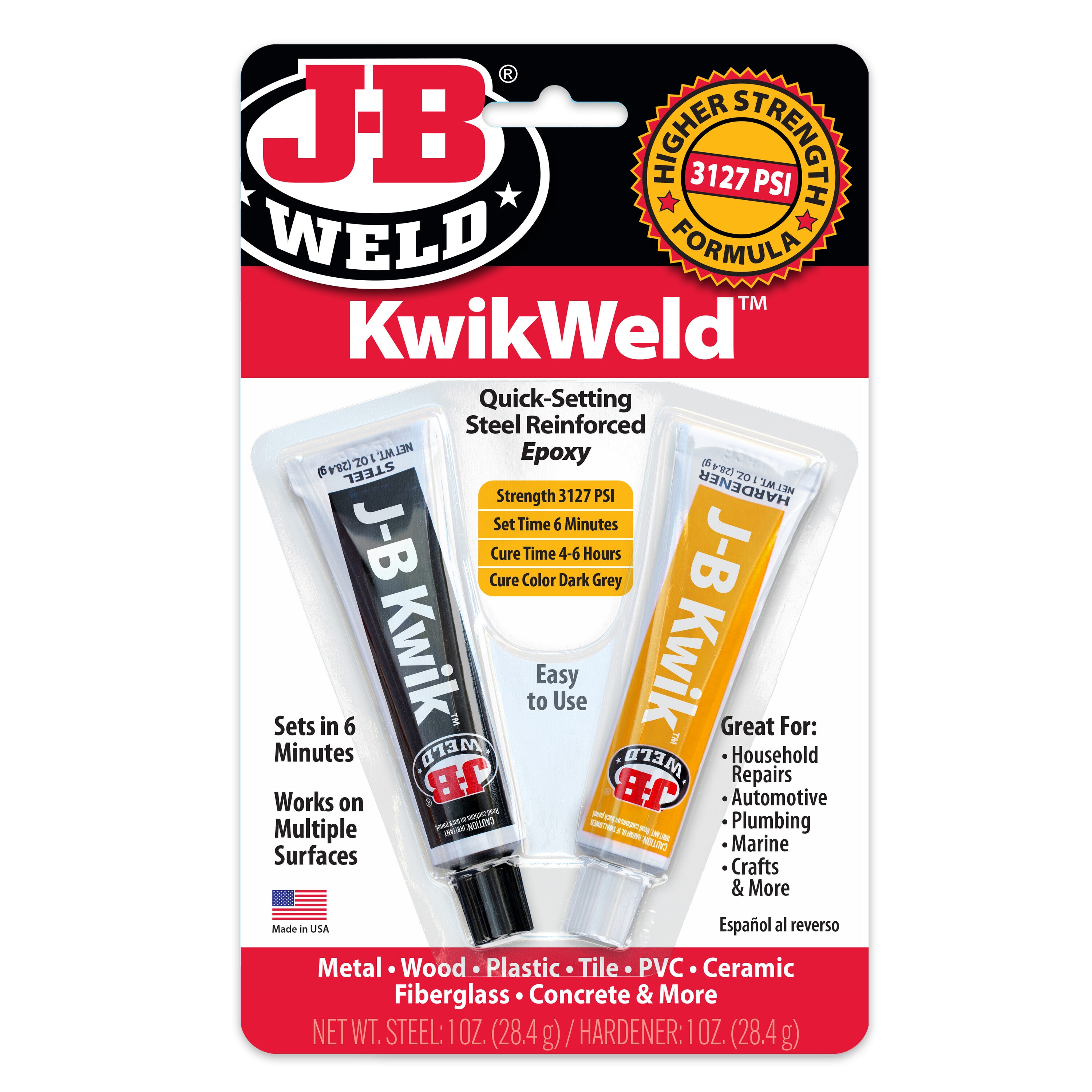 J-B WELD KwikWeld 2 -Pack Gray Epoxy Adhesive