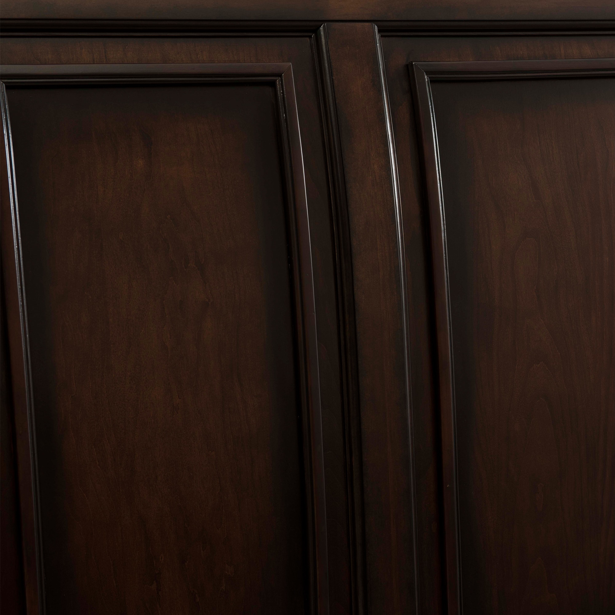 King Cherry Walnut Wood Storage Bed with Headboard and Drawers