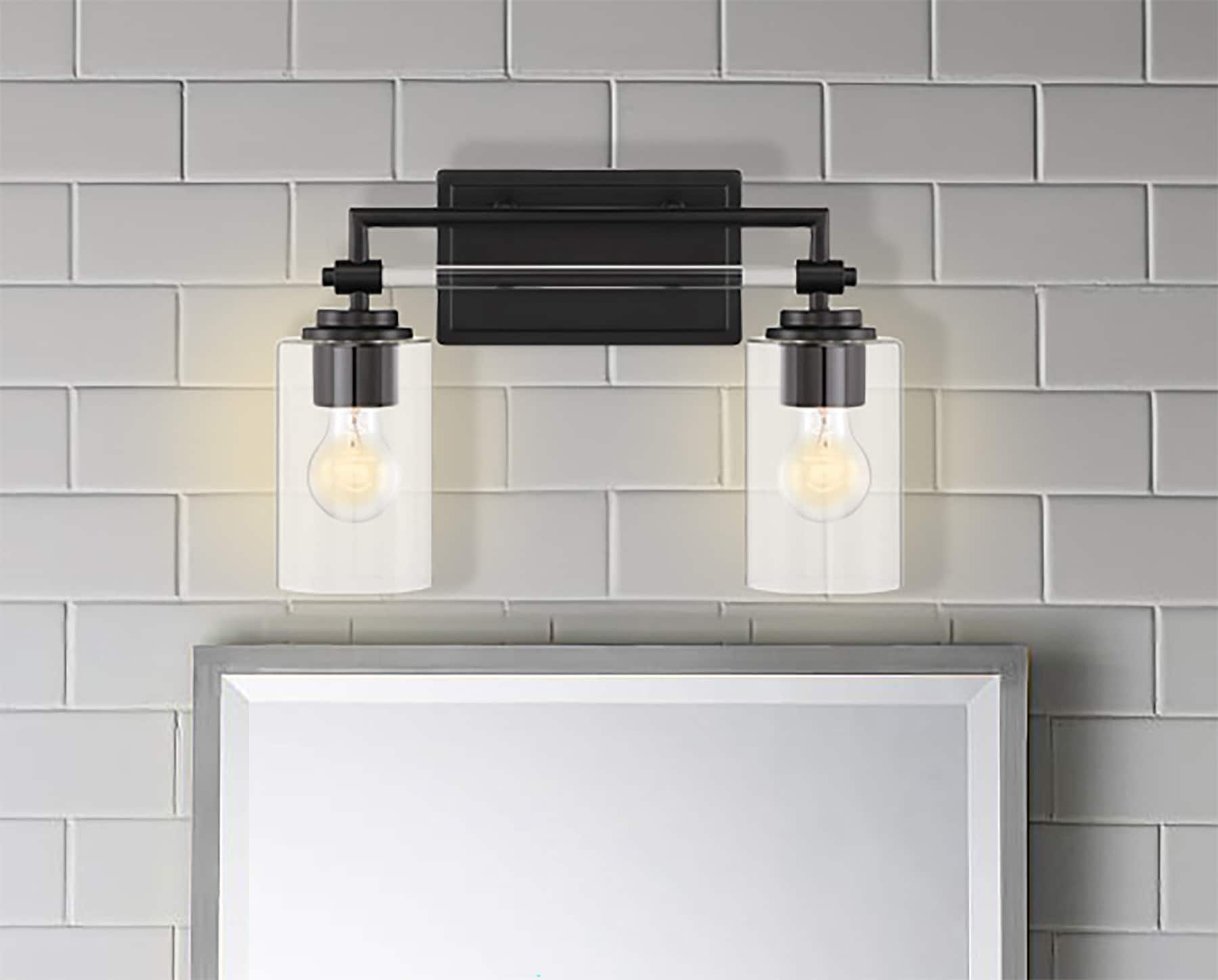 Minka Lavery 2642-66A Binsly 15.63-in 2 -Light Matte Black Modern/contemporary Vanity light bar