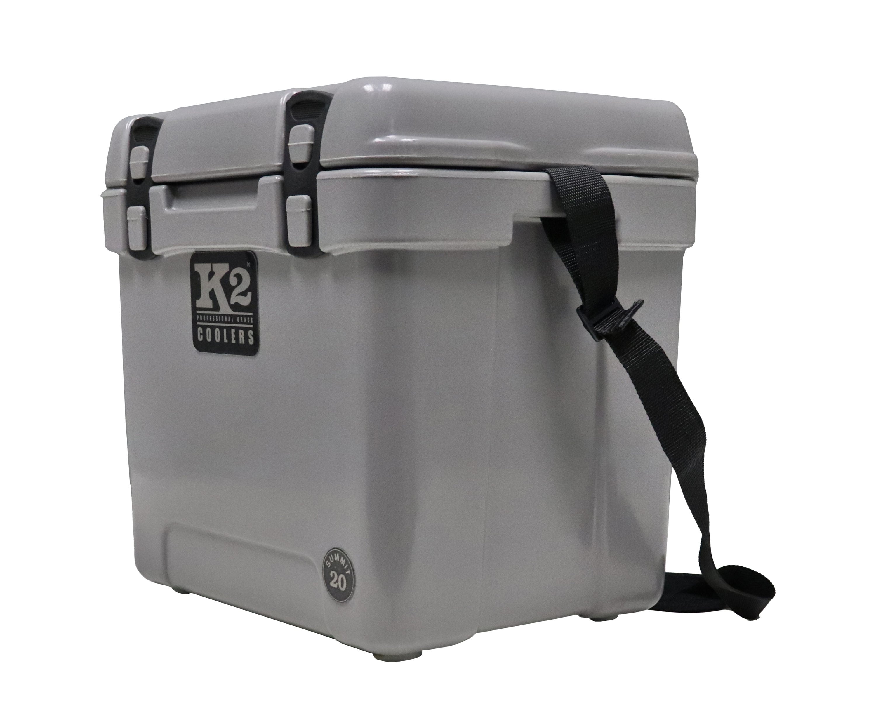 K2 Coolers Summit 20 Quart Cooler Steel Grey