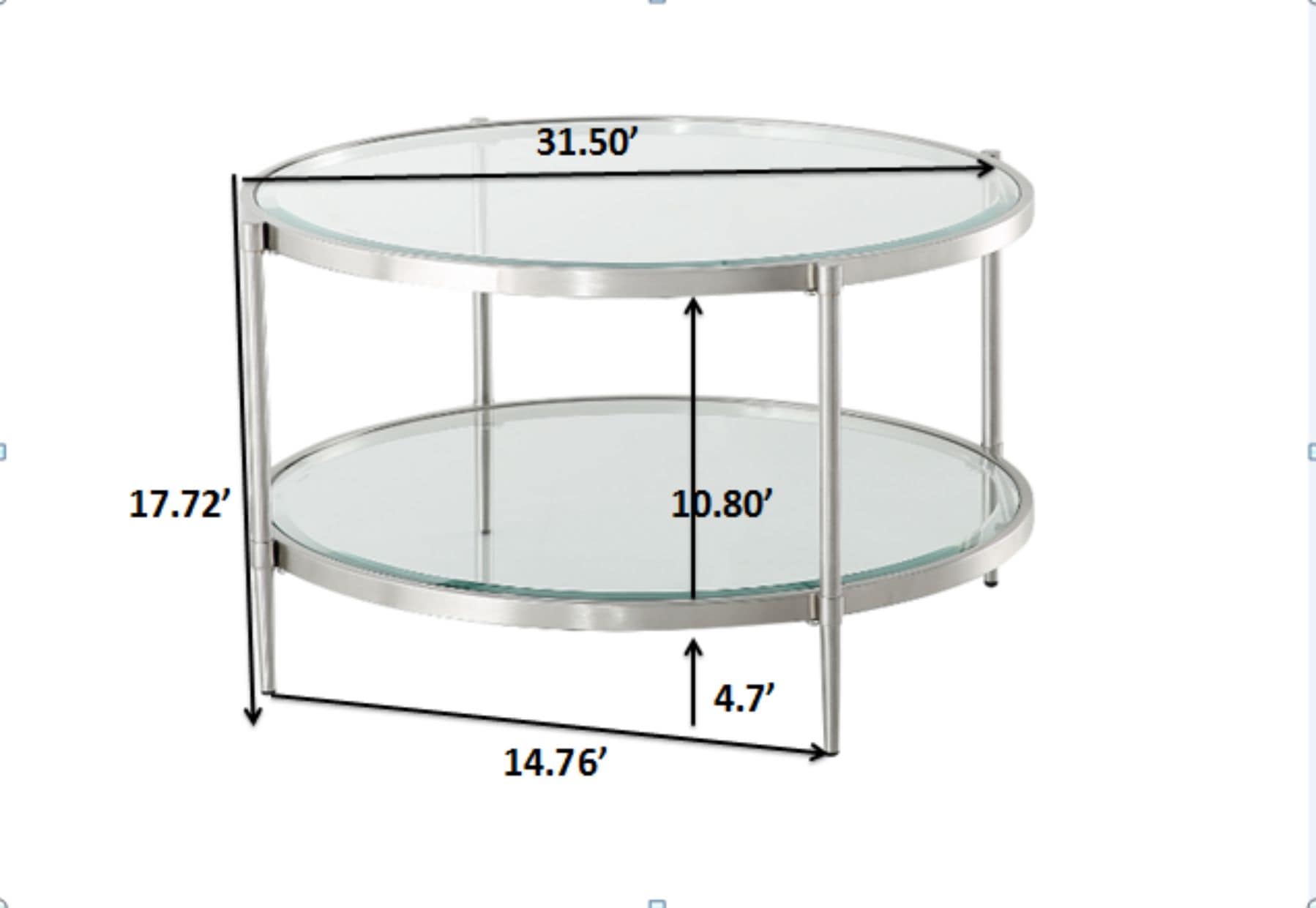 CASAINC WF-CT-1353R-BR Coffee-Tables - View #2