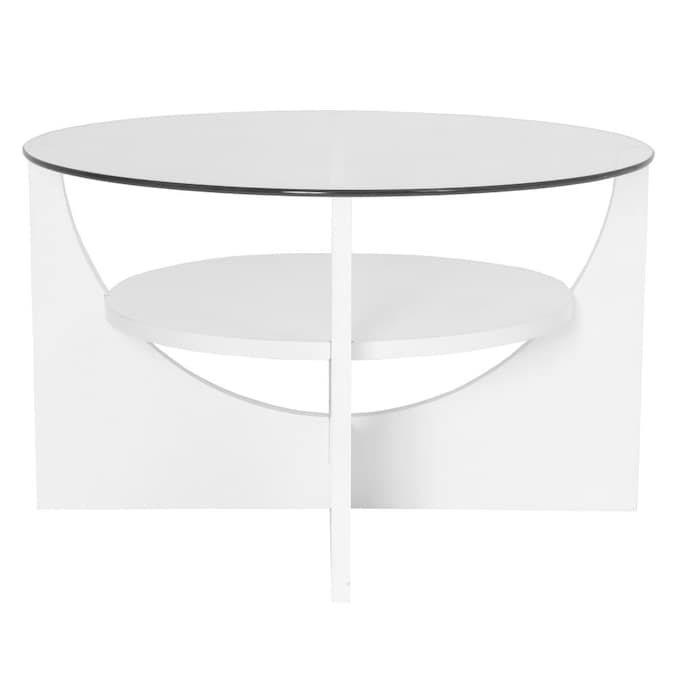 Lumisource U Clear Glass Coffee Table, Ikea Round Glass Coffee Table