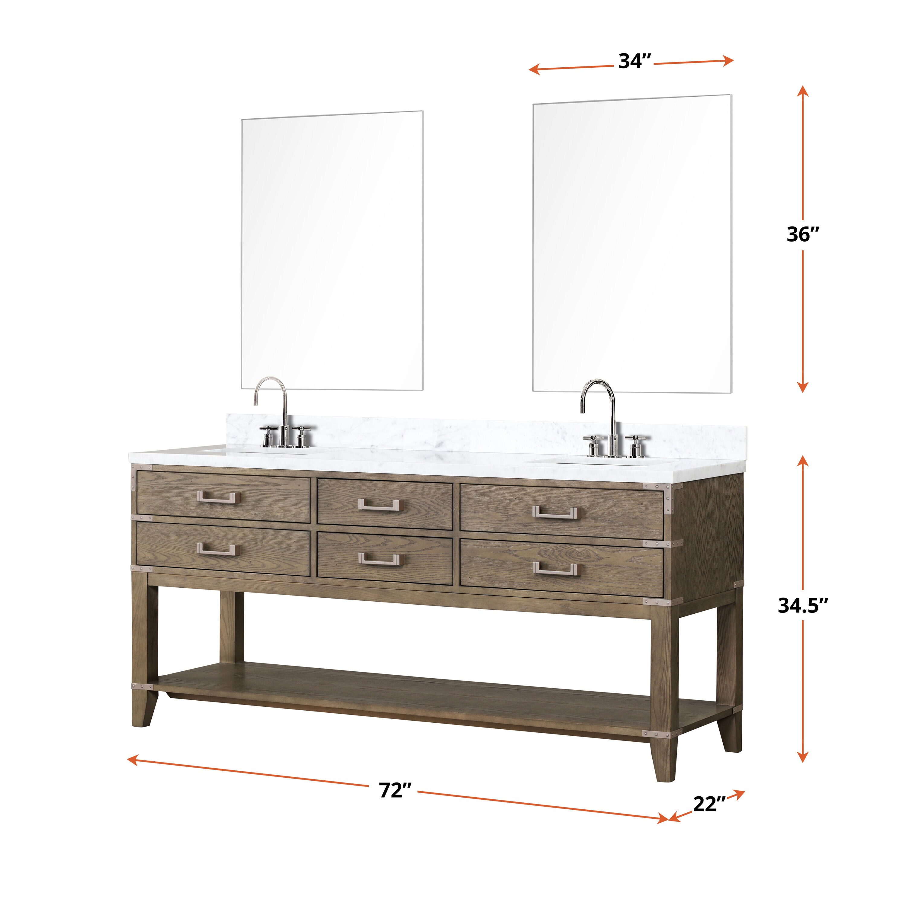 Lexora LVGR72DR111 Bath-Vanity-Combo - View #6