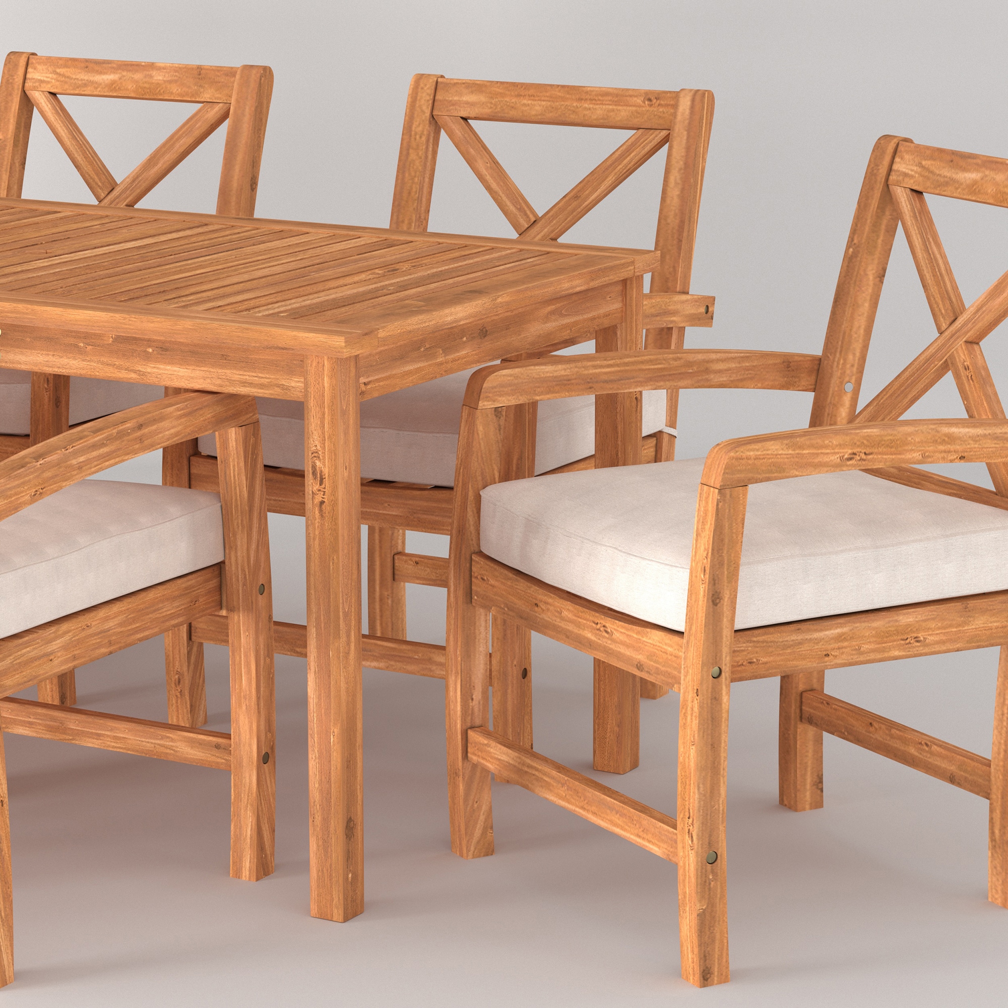 Walker Edison LWW7XSDTBR Patio-Dining-Sets - View #9